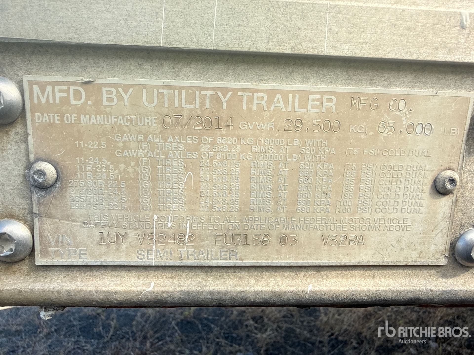 2015 Utility VS2RA