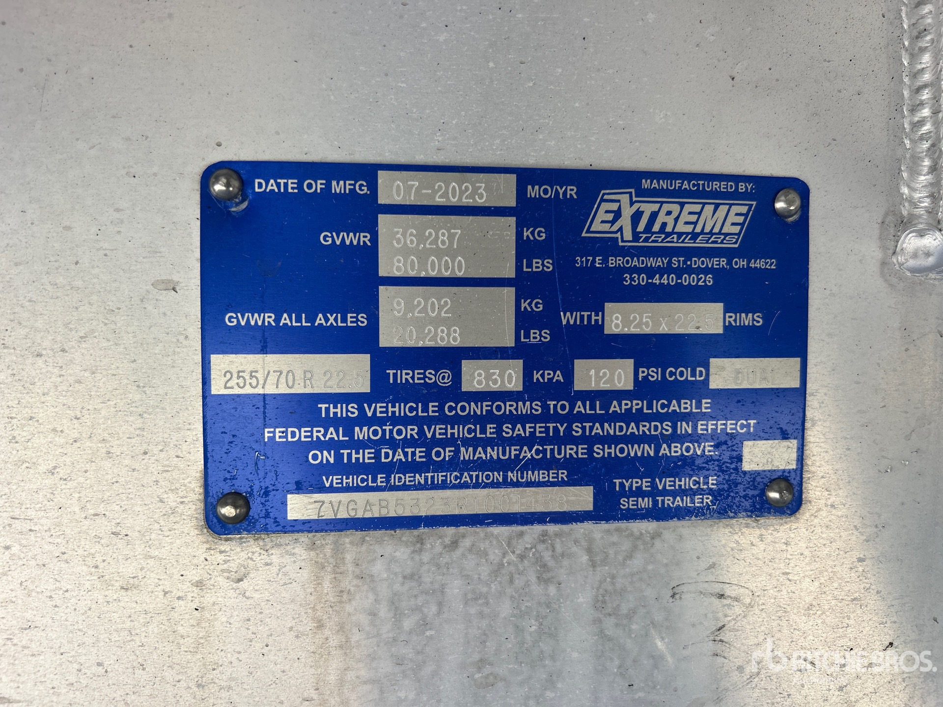 2024 Extreme 53 FT SPREAD AXLE