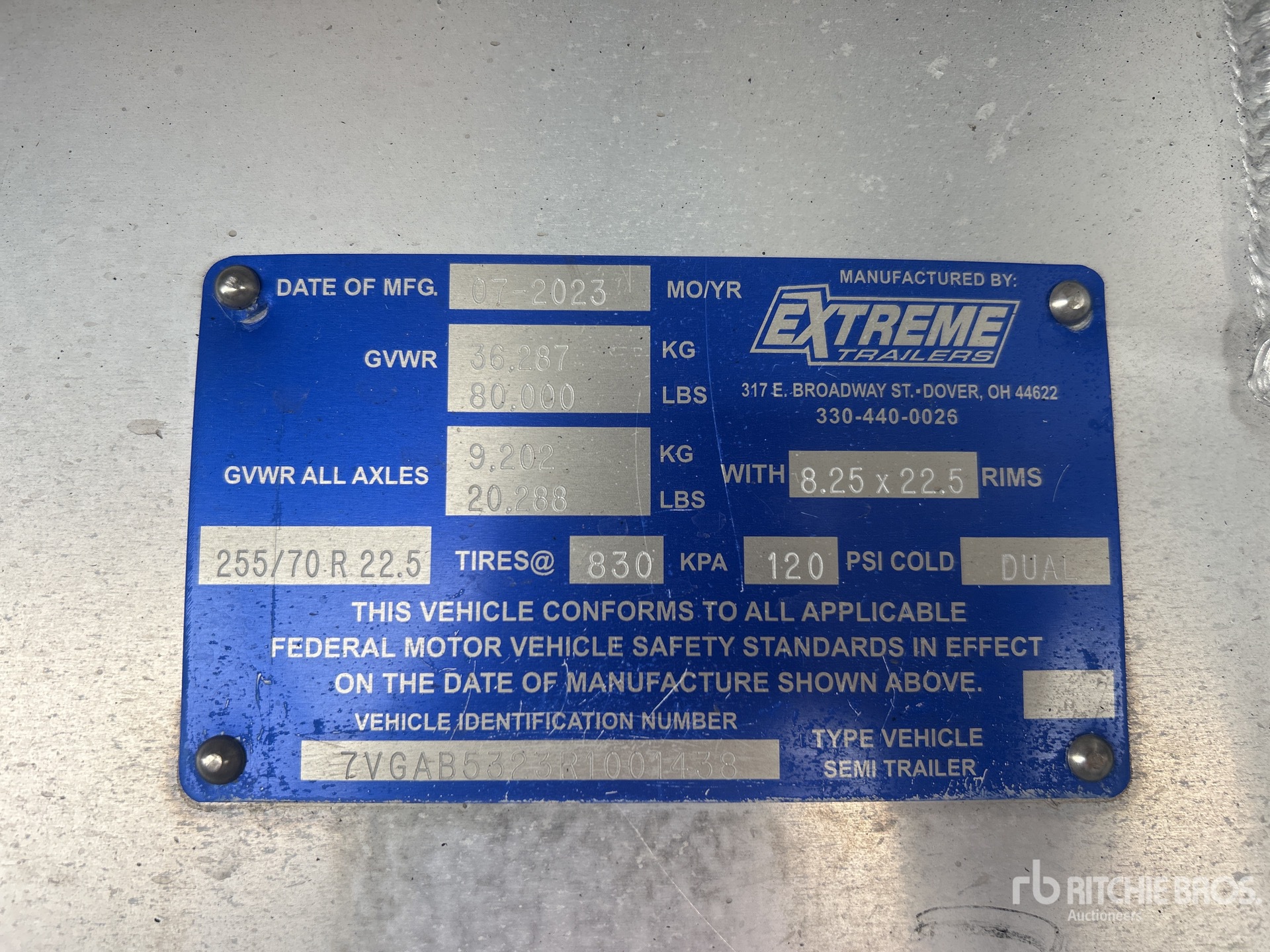 2024 Extreme 53 FT SPREAD AXLE