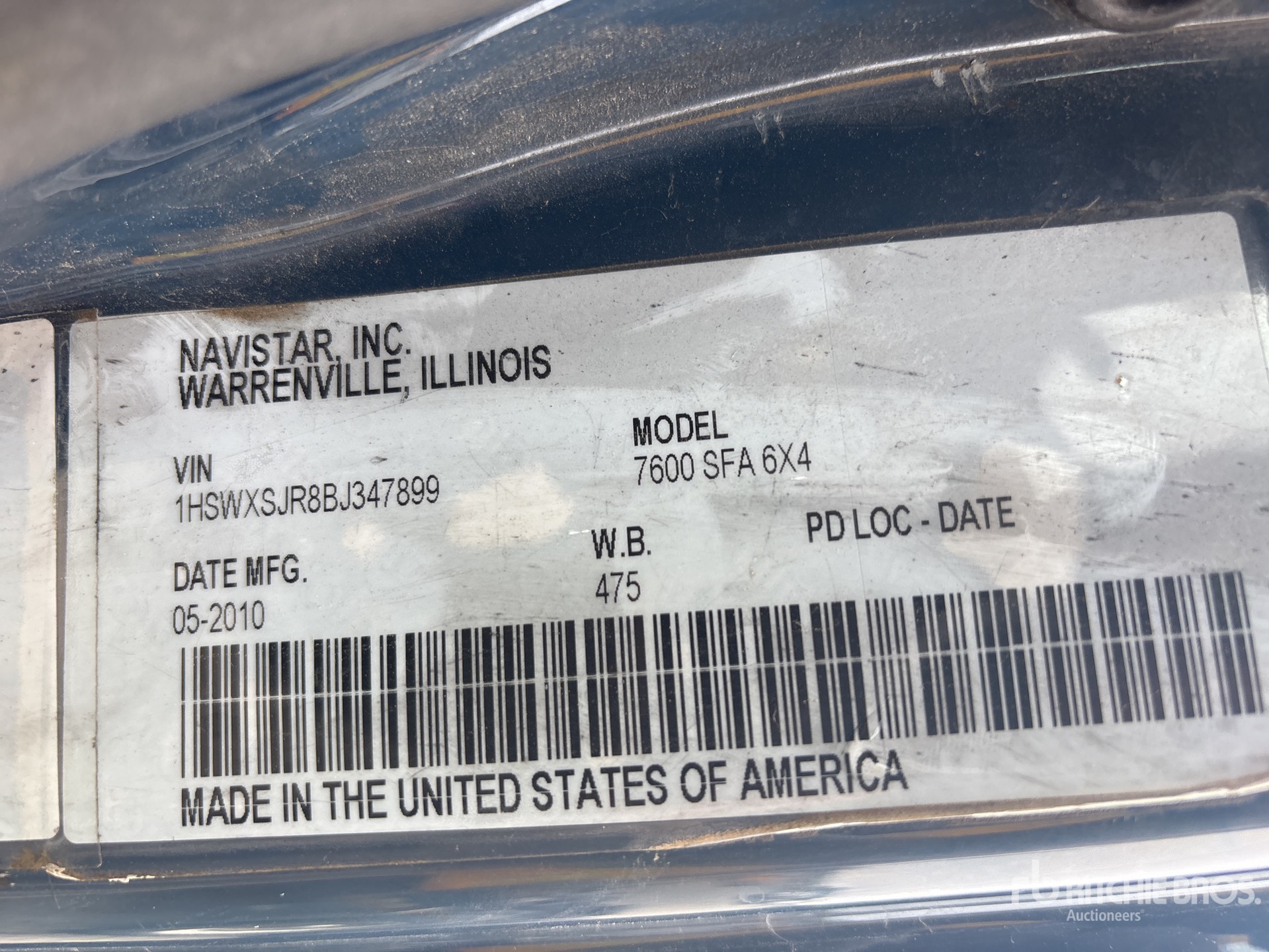 2011 International WorkStar 7600