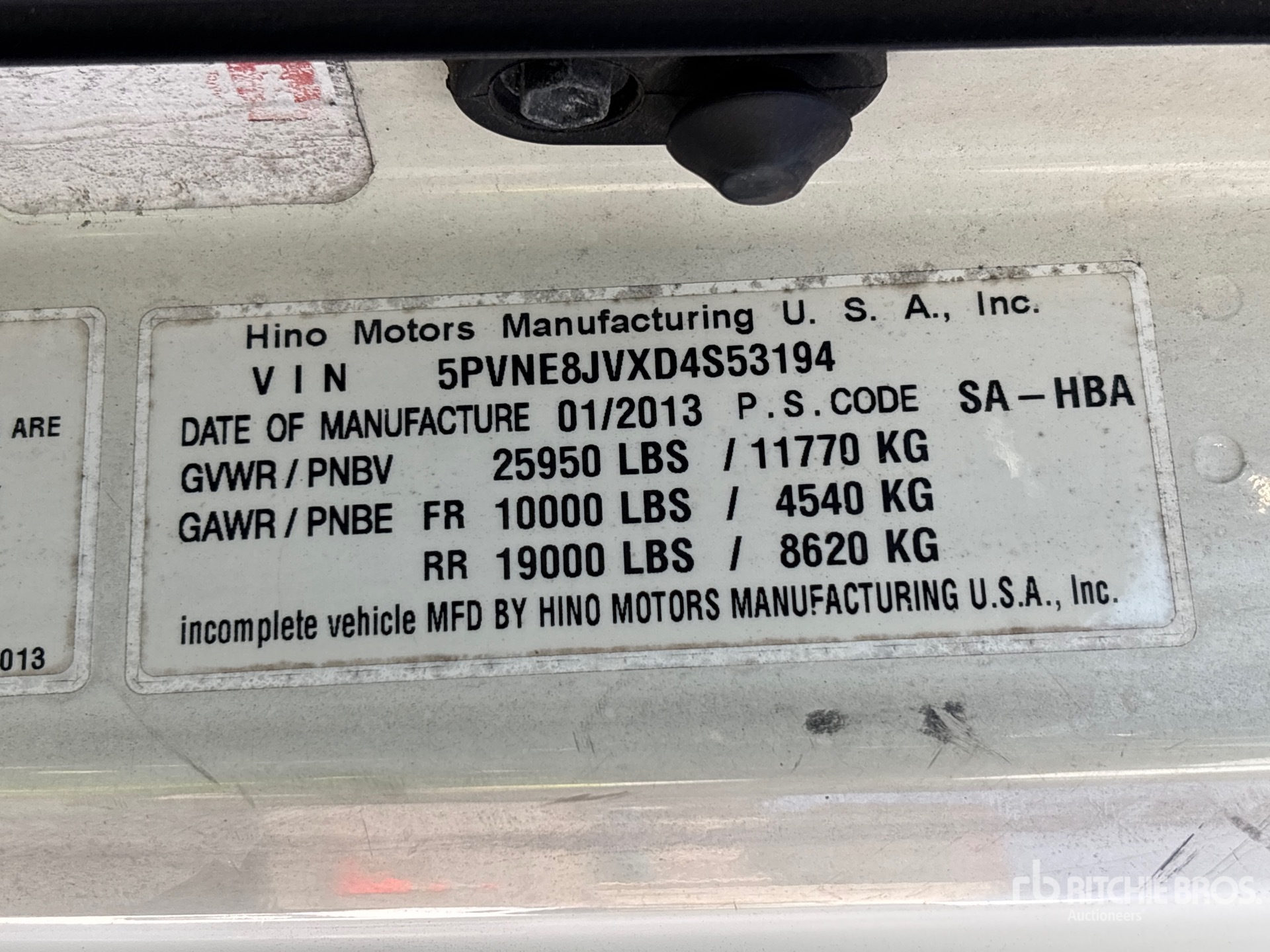 2013 Hino 268