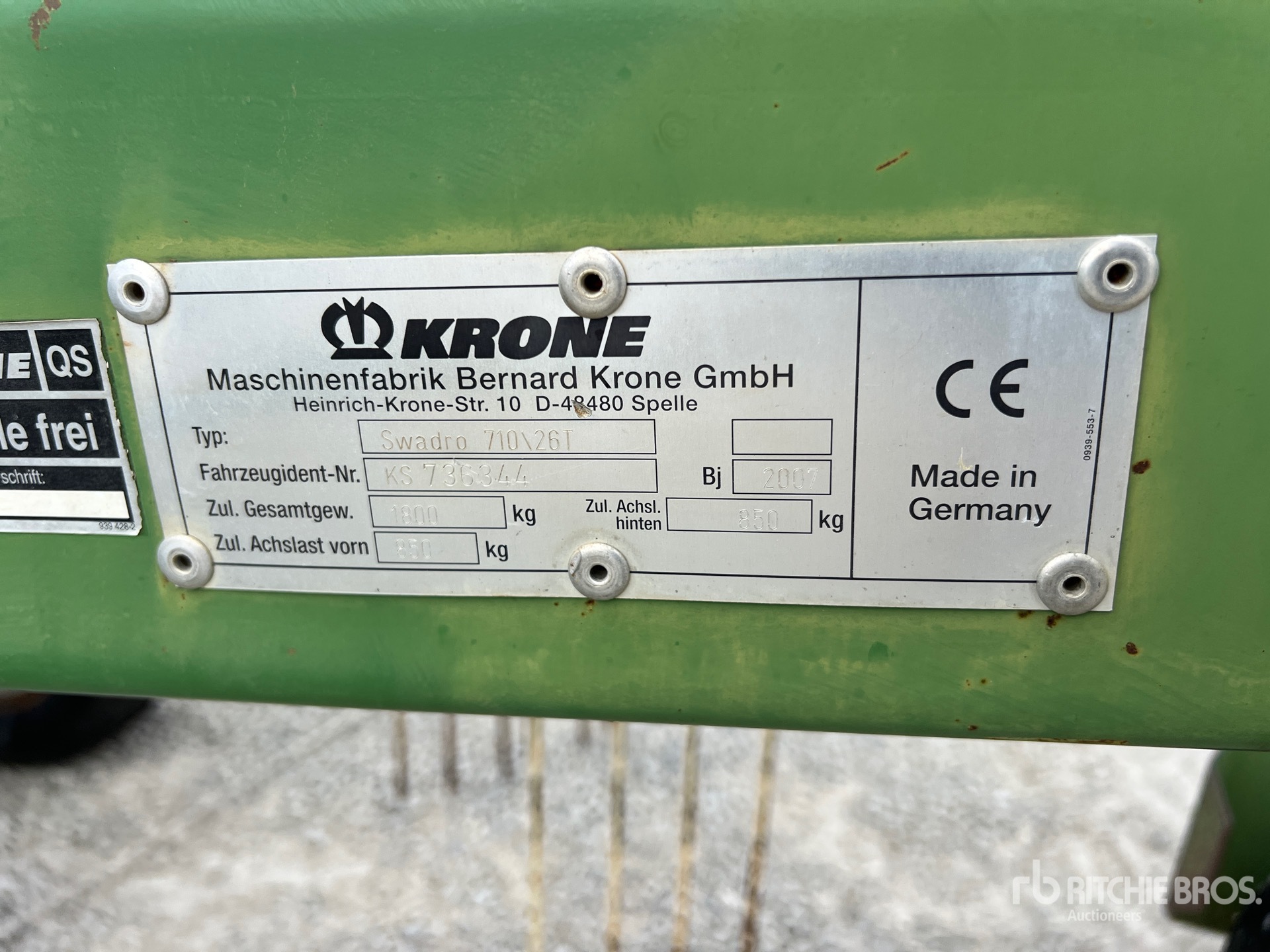 2007 Krone SWADRO 710/26T