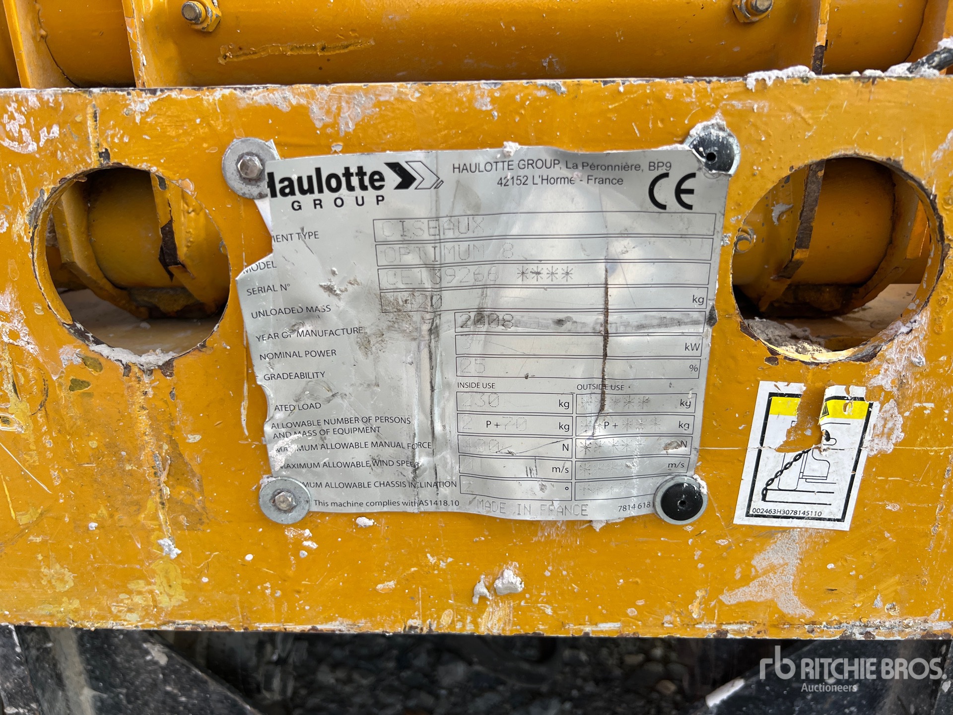 2008 Haulotte OPTIMUM 8