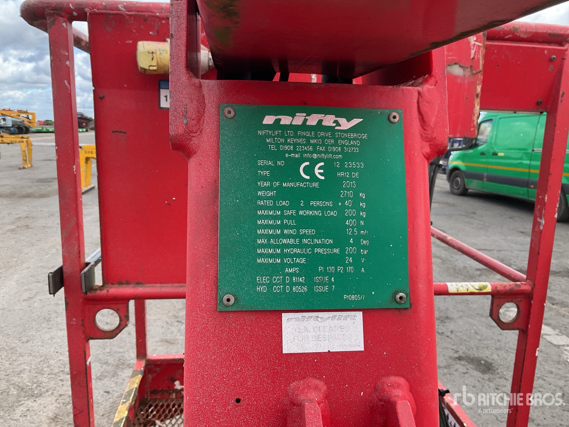 2013 Niftylift HR12 DE