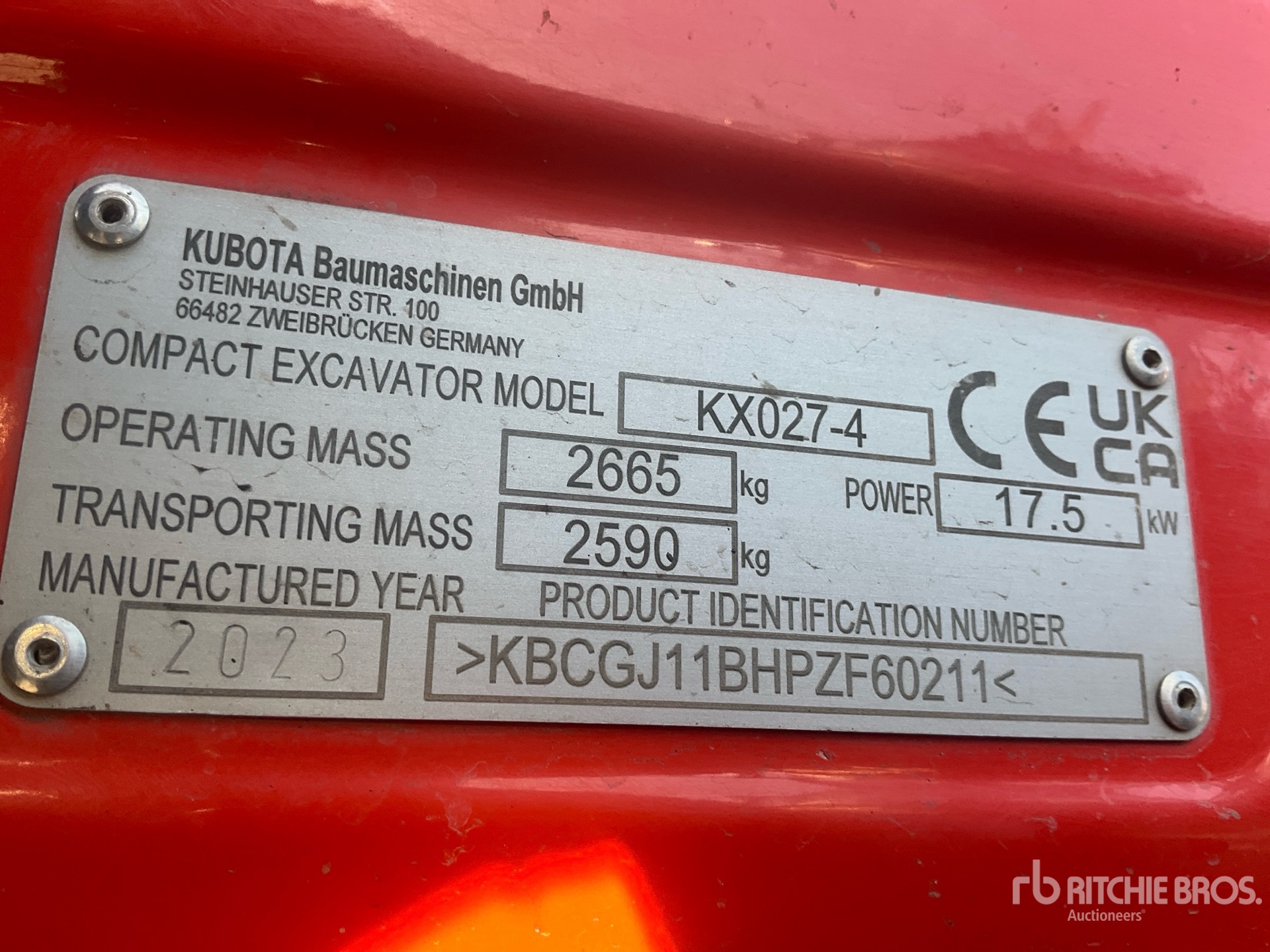 2023 Kubota KX027-4