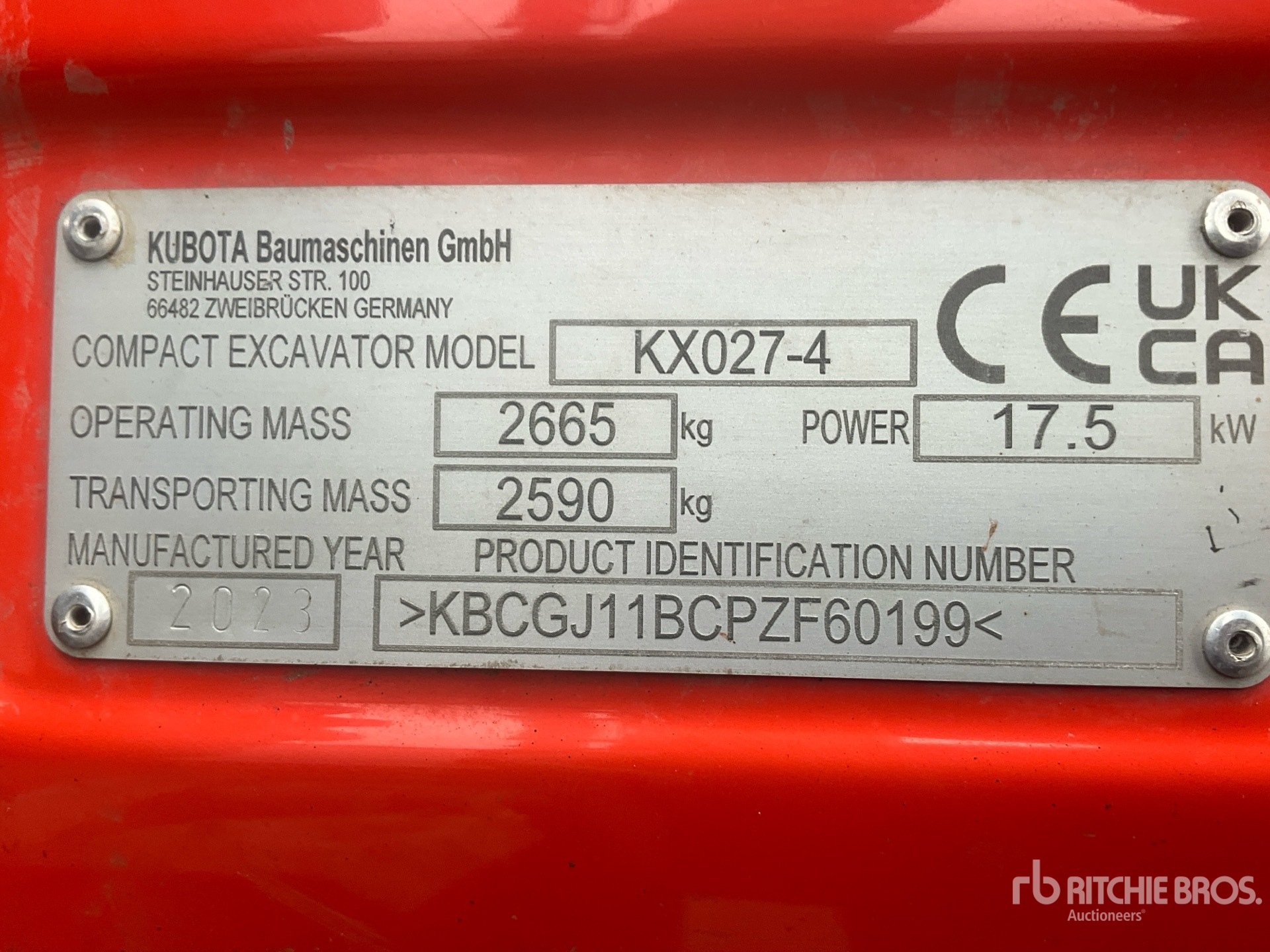 2023 Kubota KX027-4