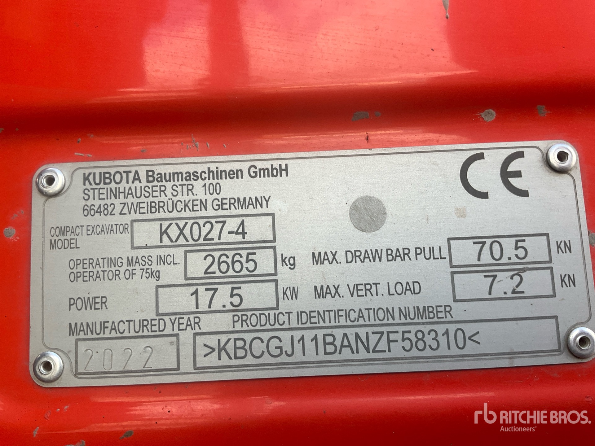 2022 Kubota KX027-4