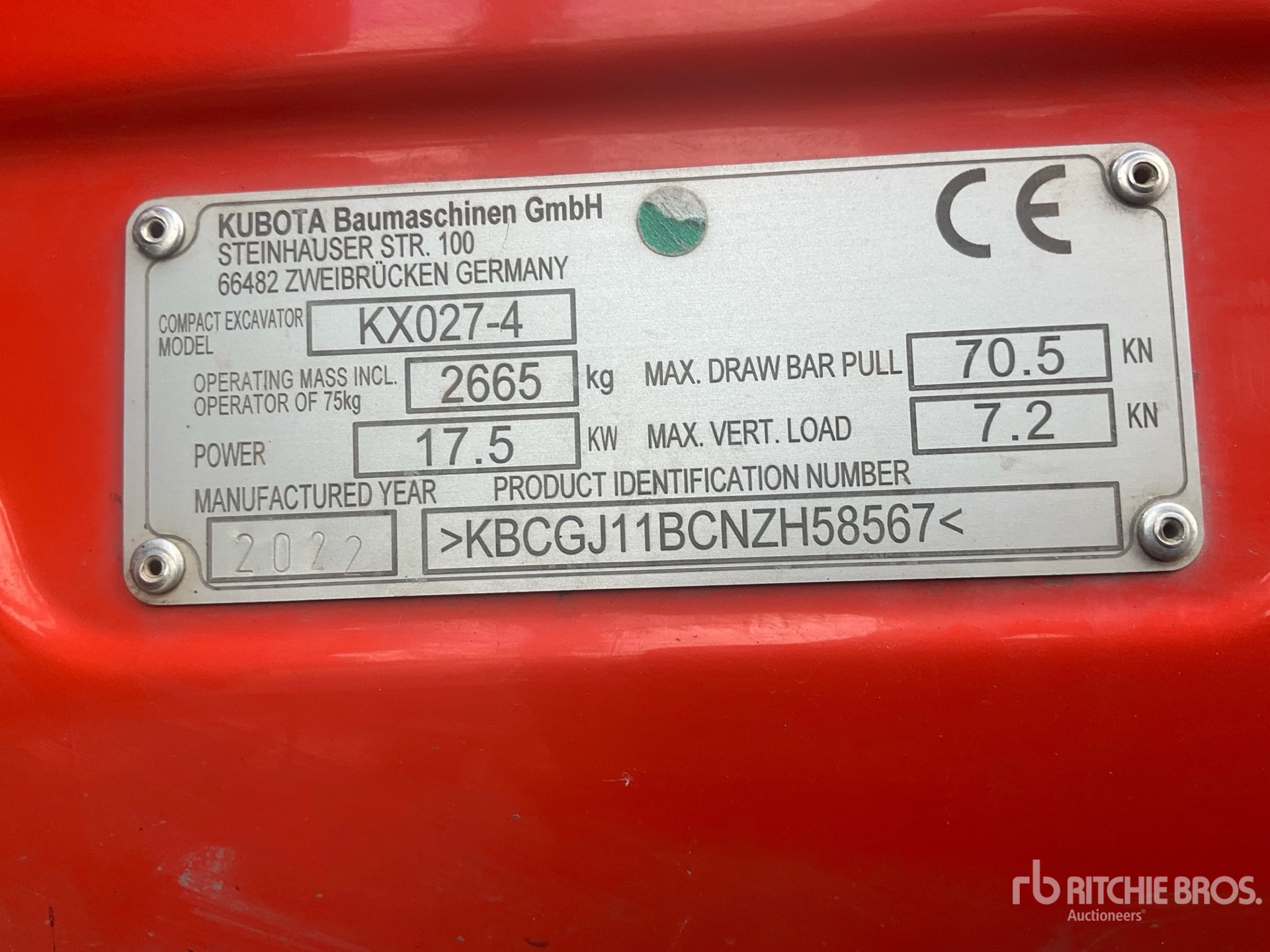 2022 Kubota KX027-4