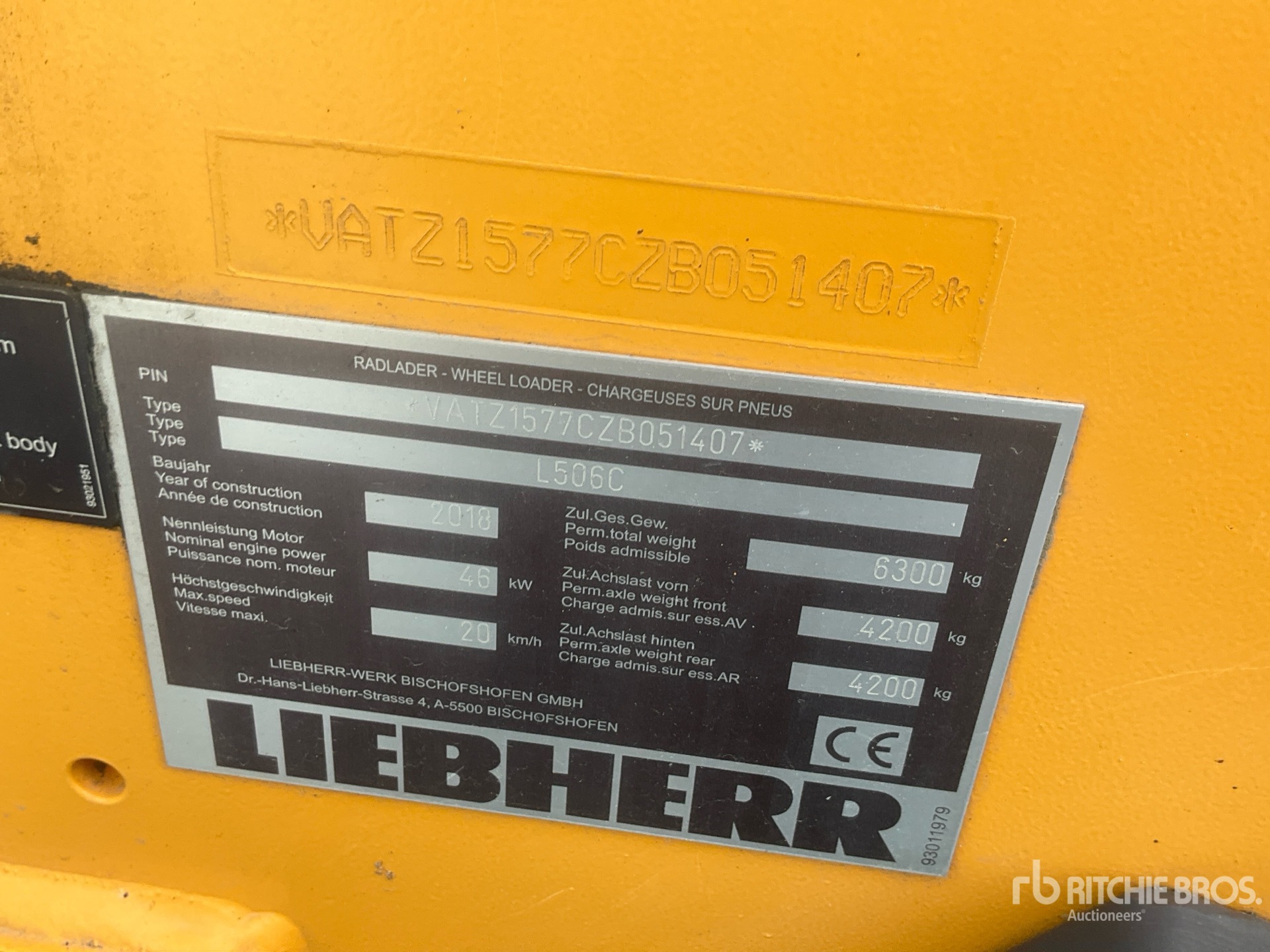 2018 Liebherr L506C