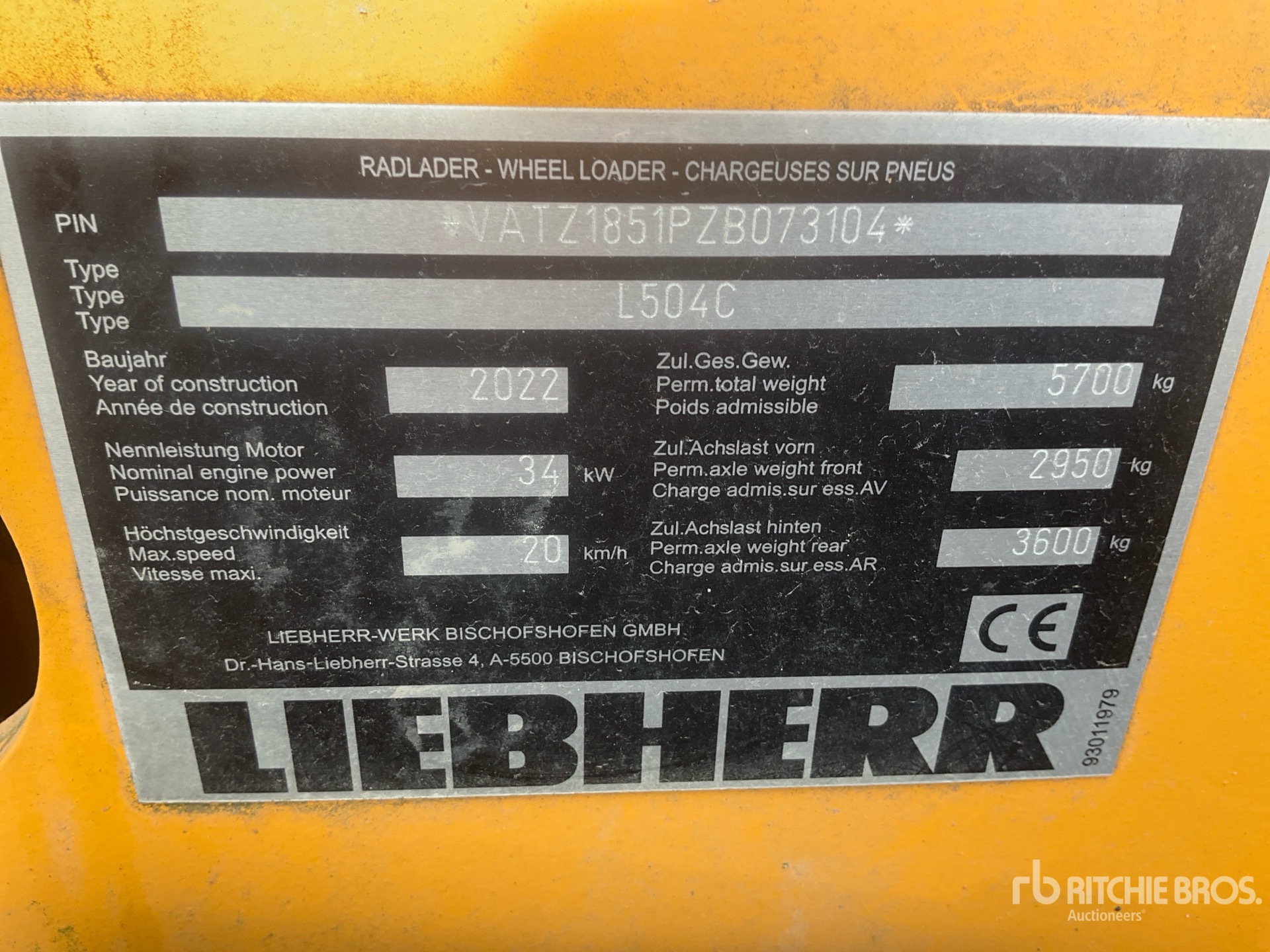 2022 Liebherr L504C