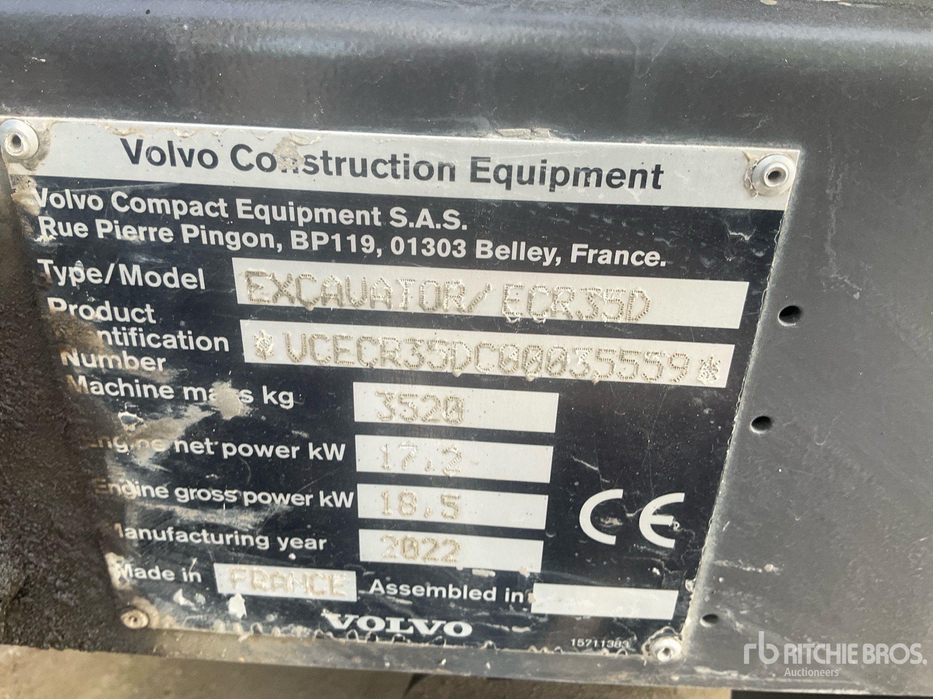 2022 Volvo ECR35D