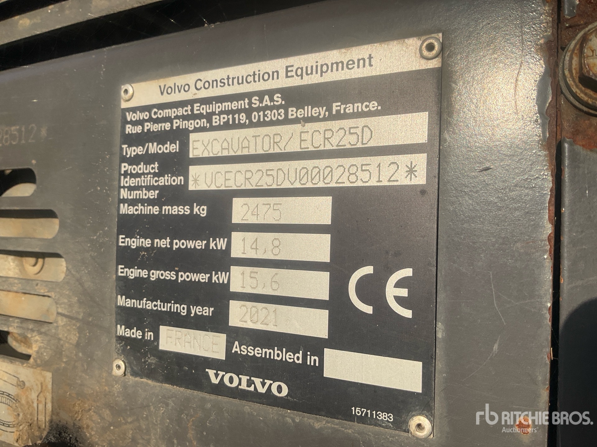 2022 Volvo ECR25D