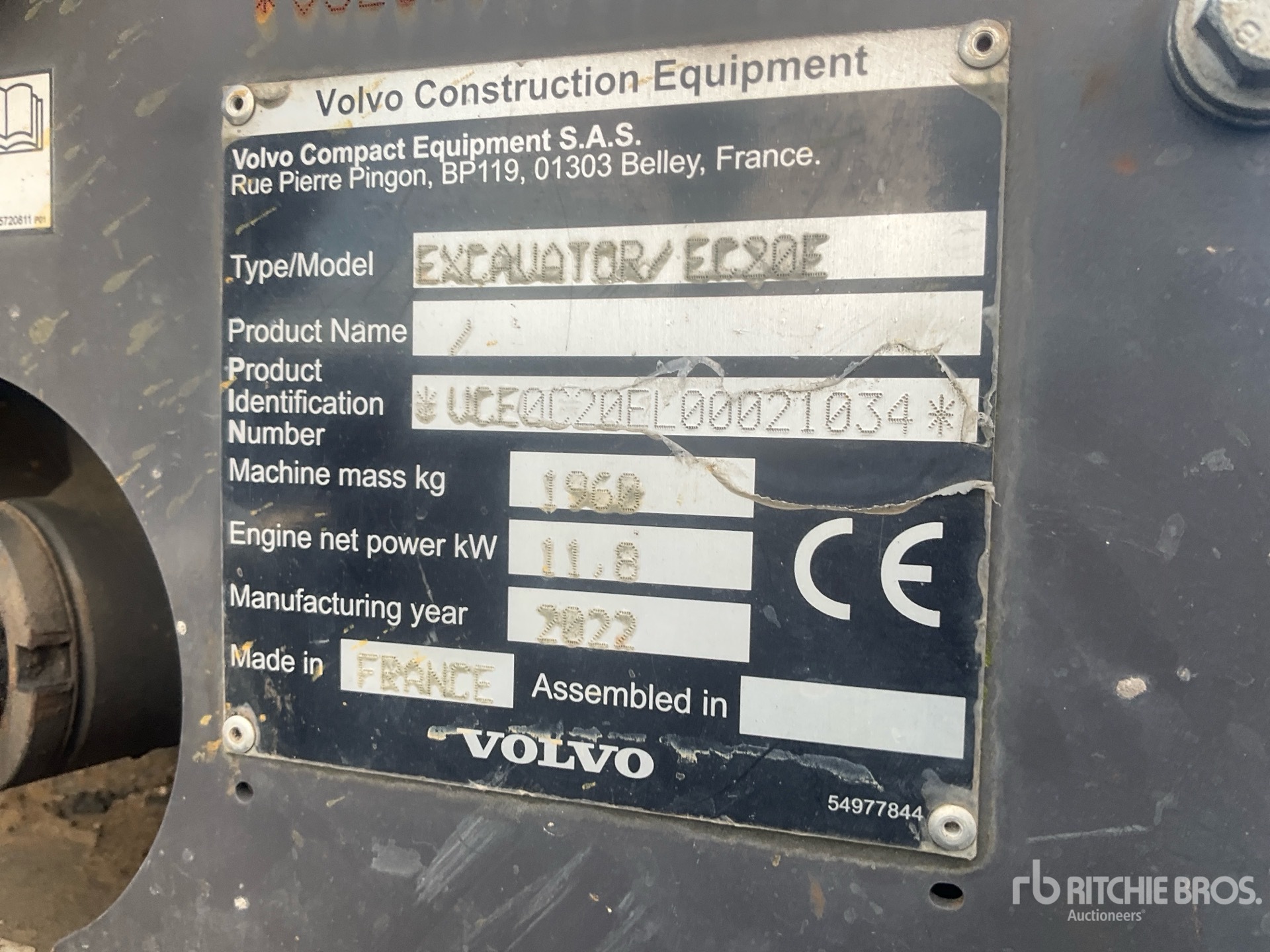 2022 Volvo EC20E