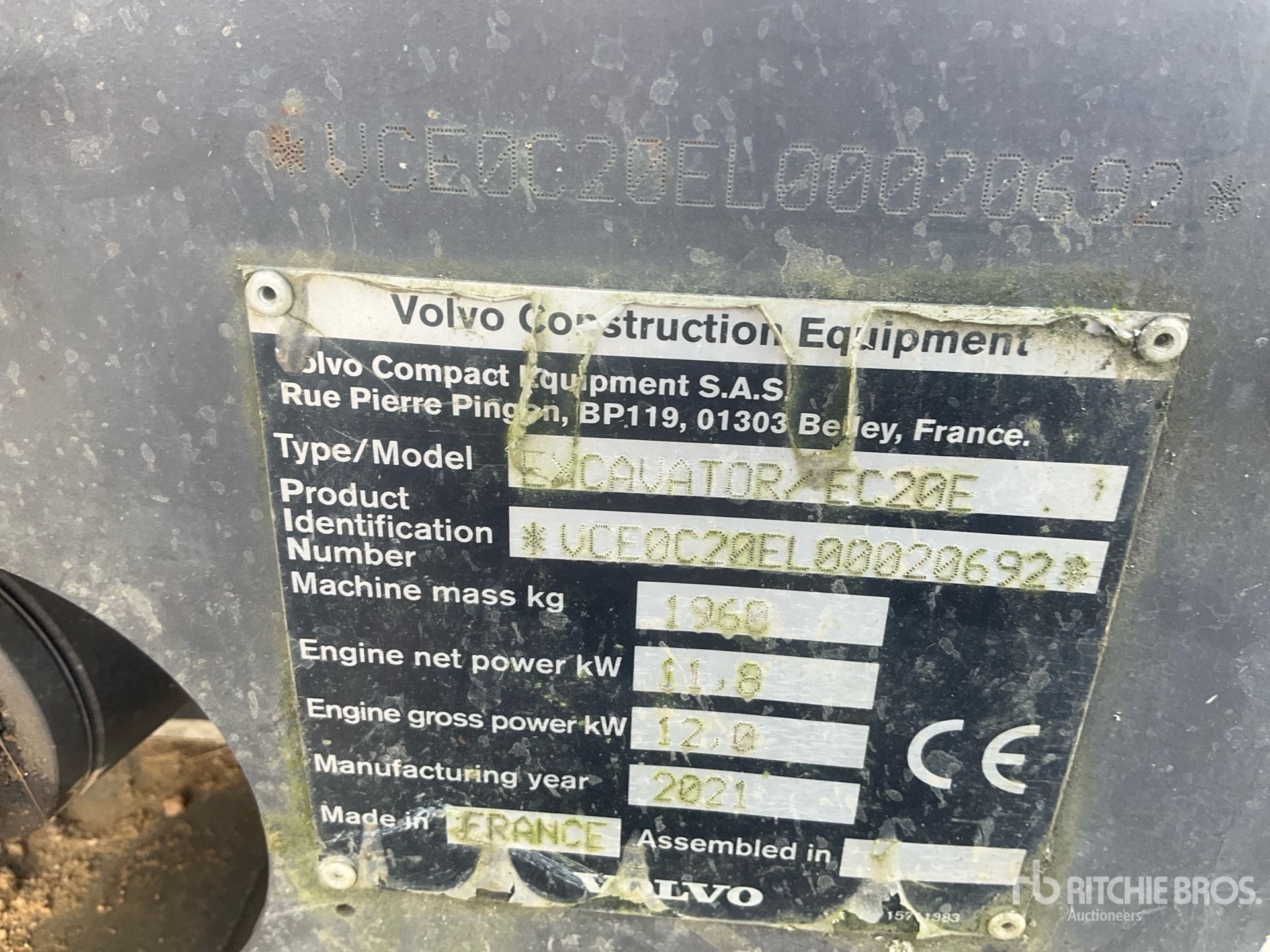2021 Volvo EC20E