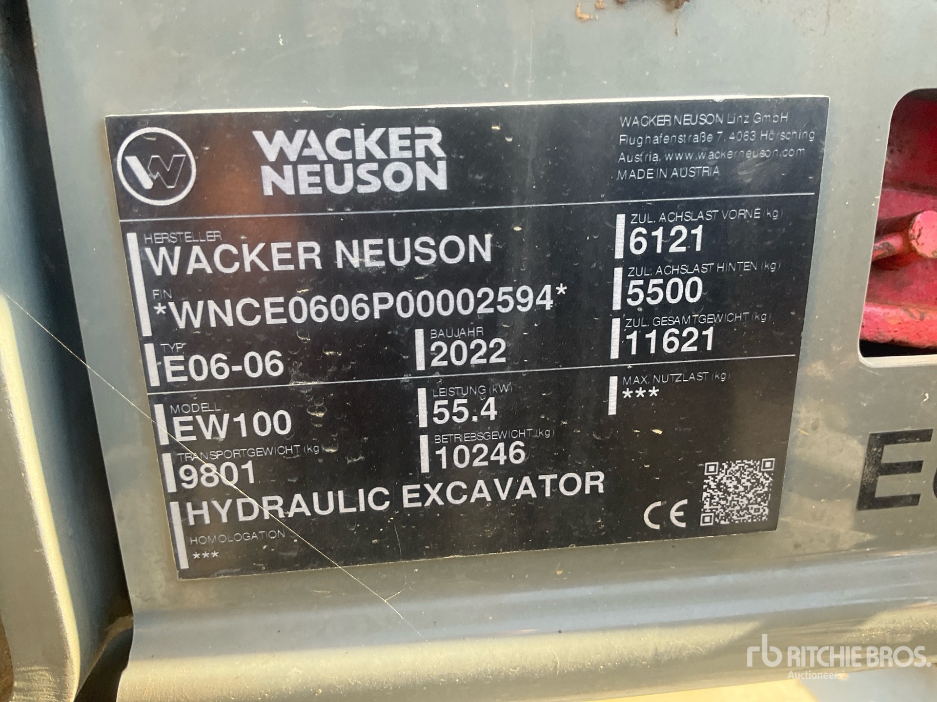 2022 Wacker Neuson EW100