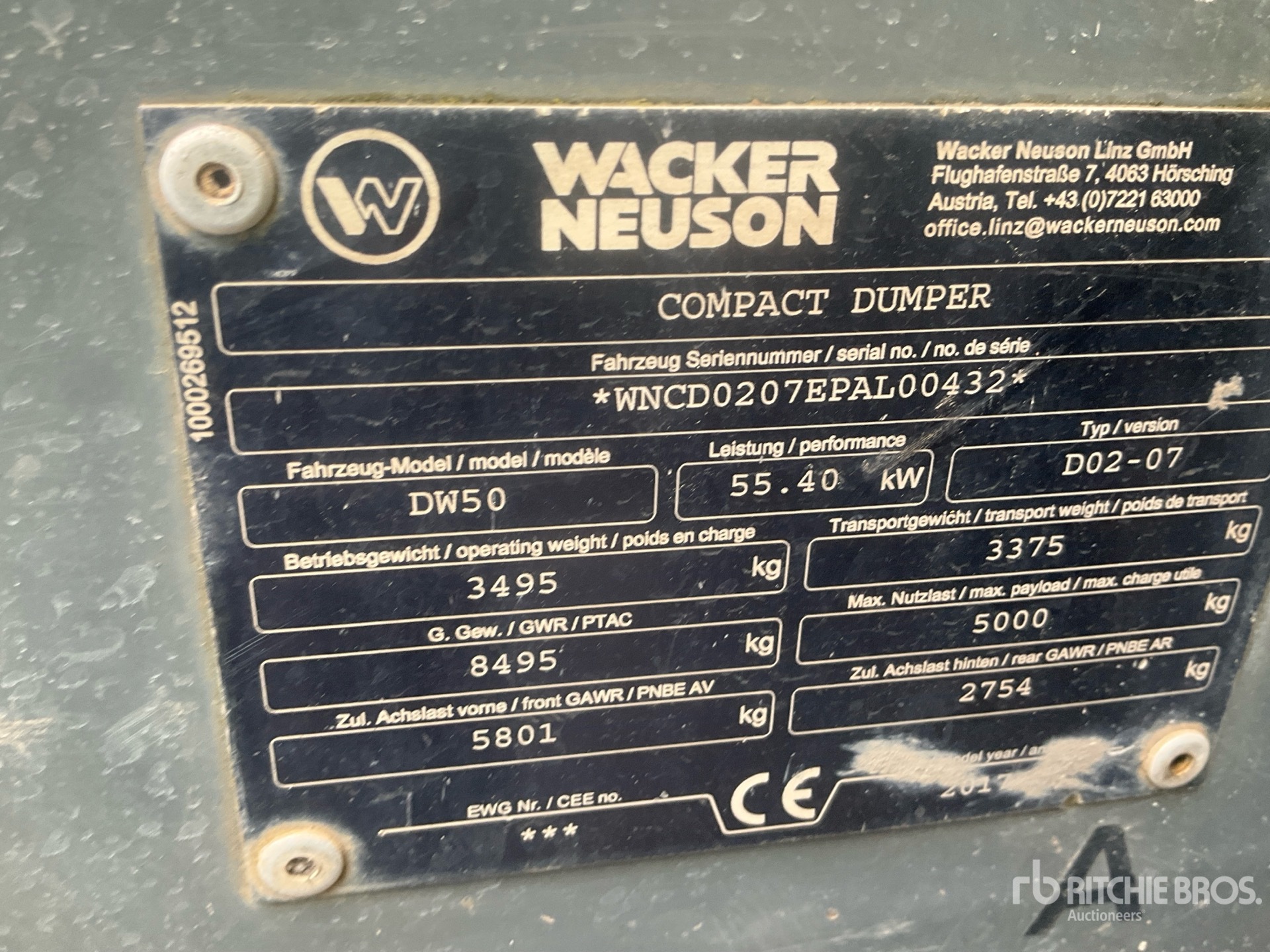 2017 Wacker Neuson DW50