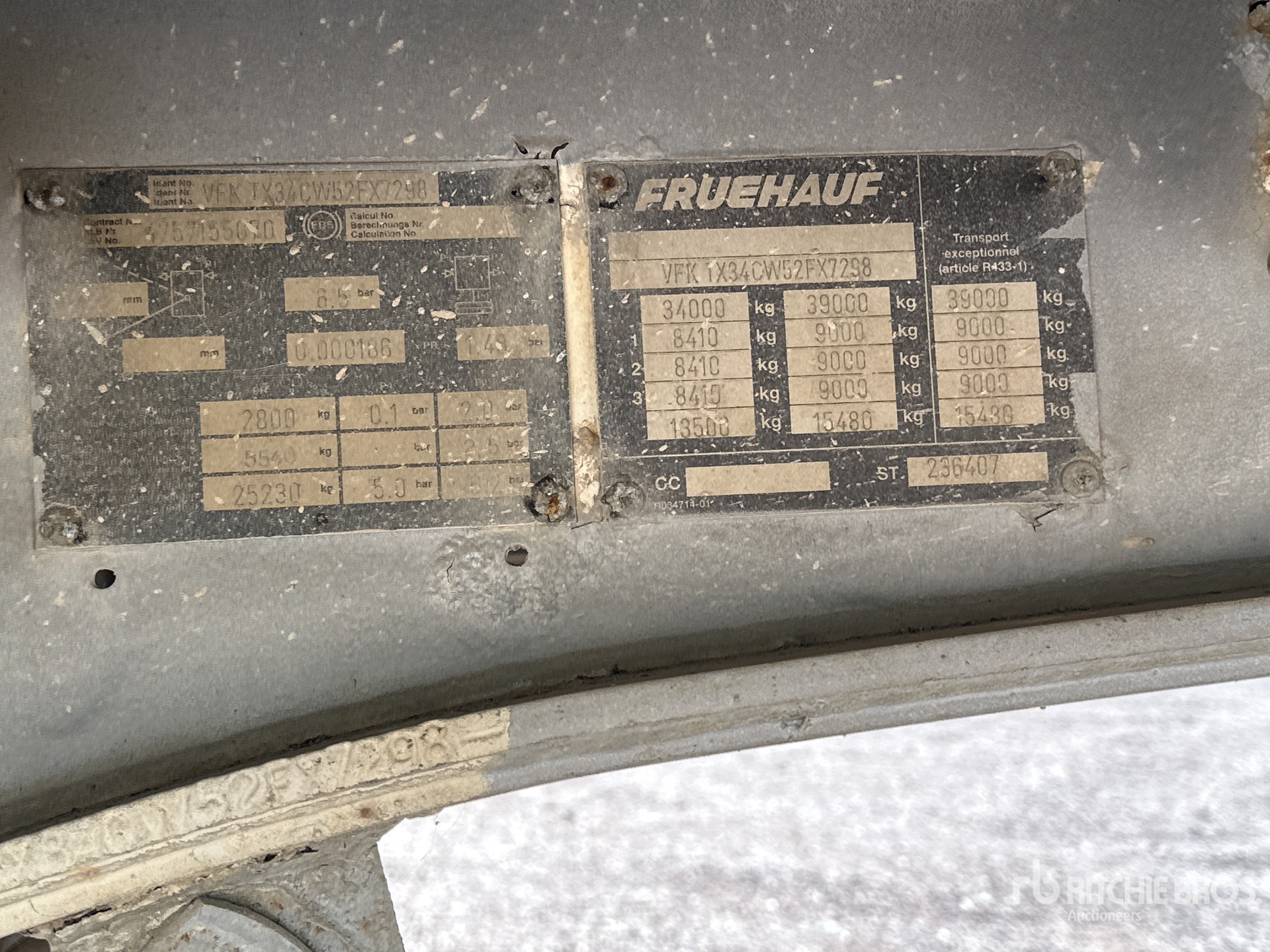 2005 Fruehauf TX34