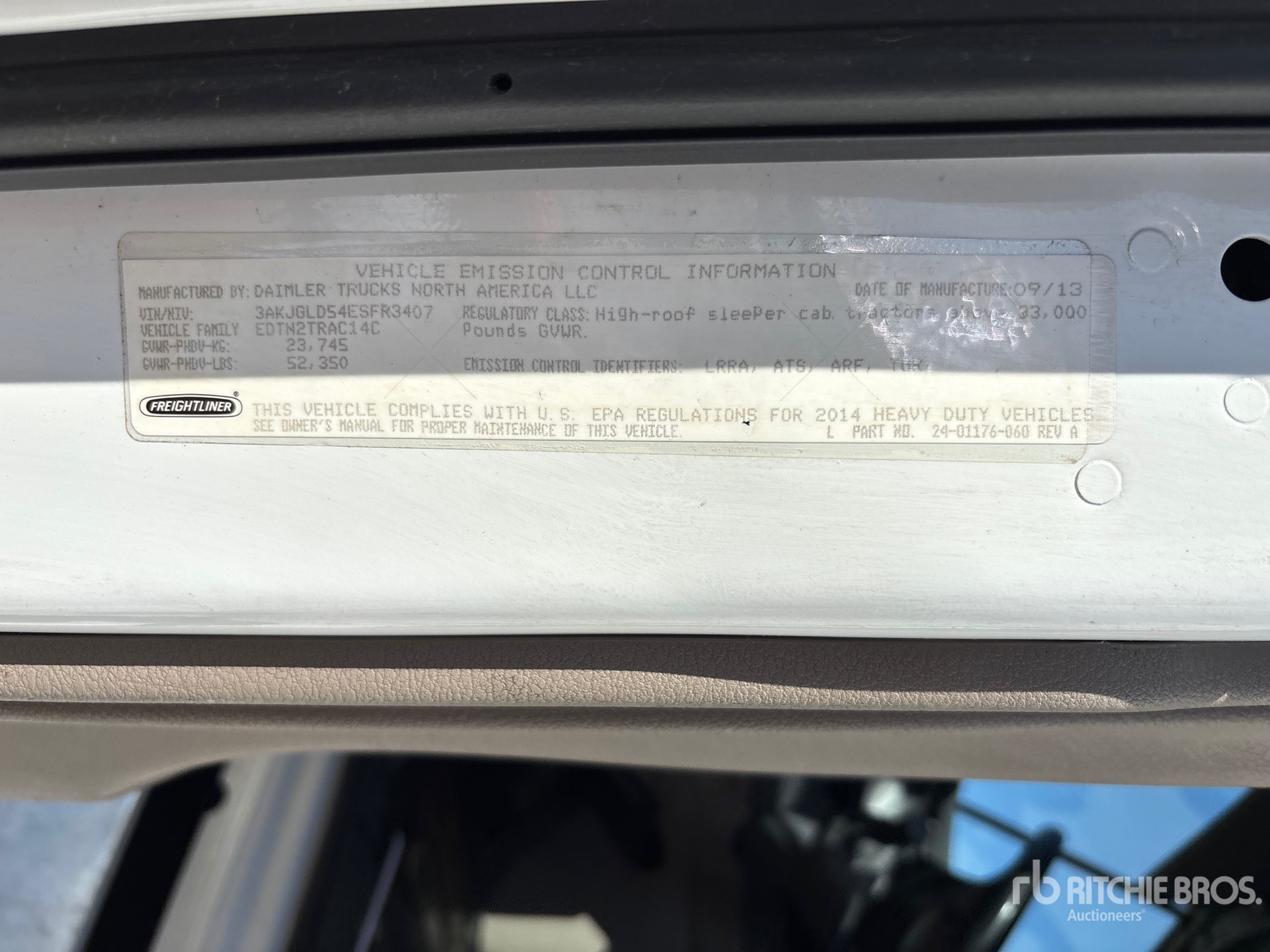 2014 Freightliner CASCADIA 125