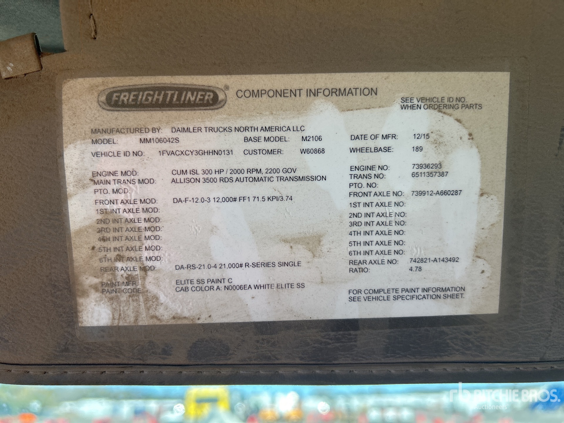2016 Freightliner M2 106