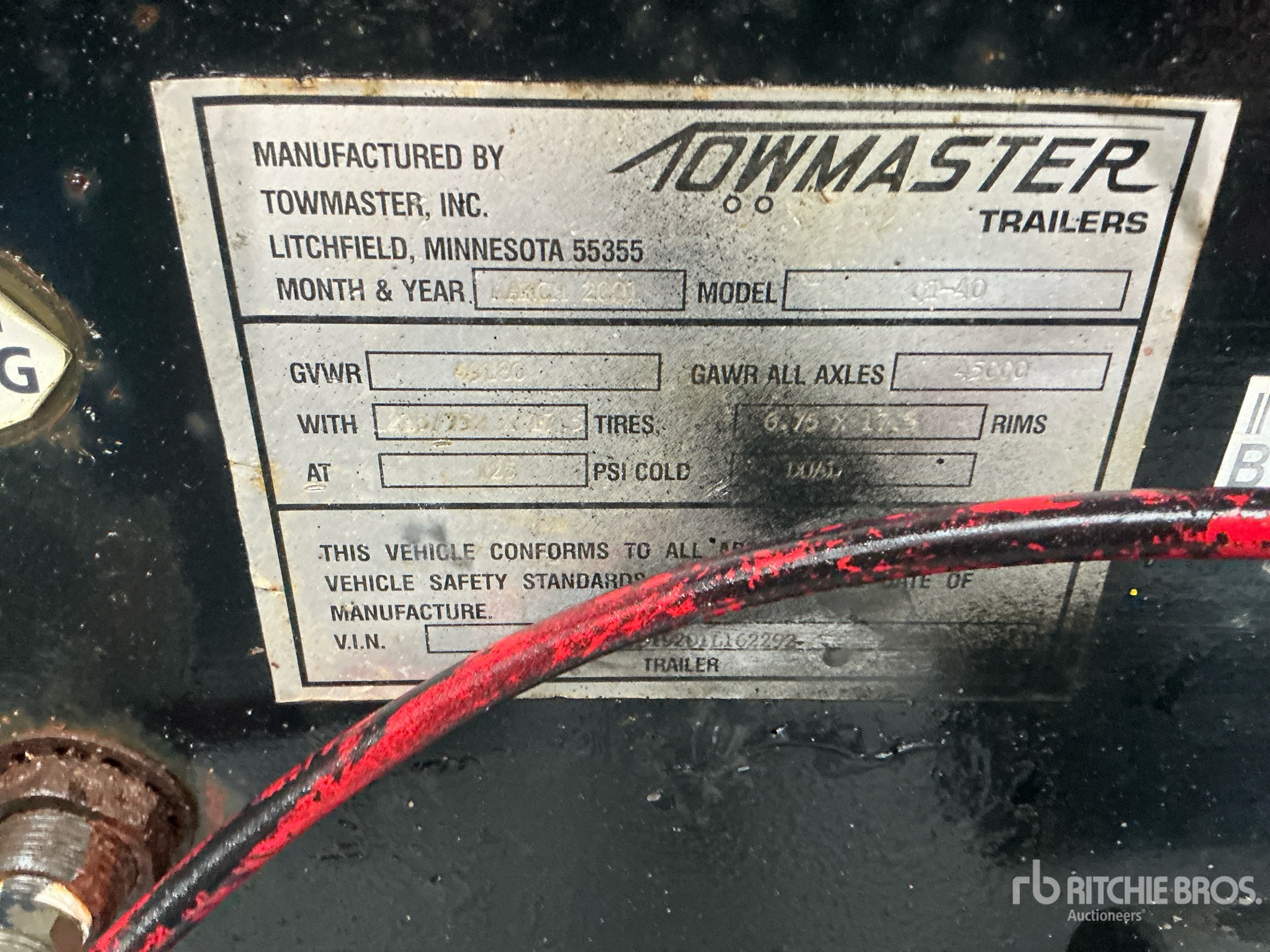 2001 Towmaster 24 ft T/A