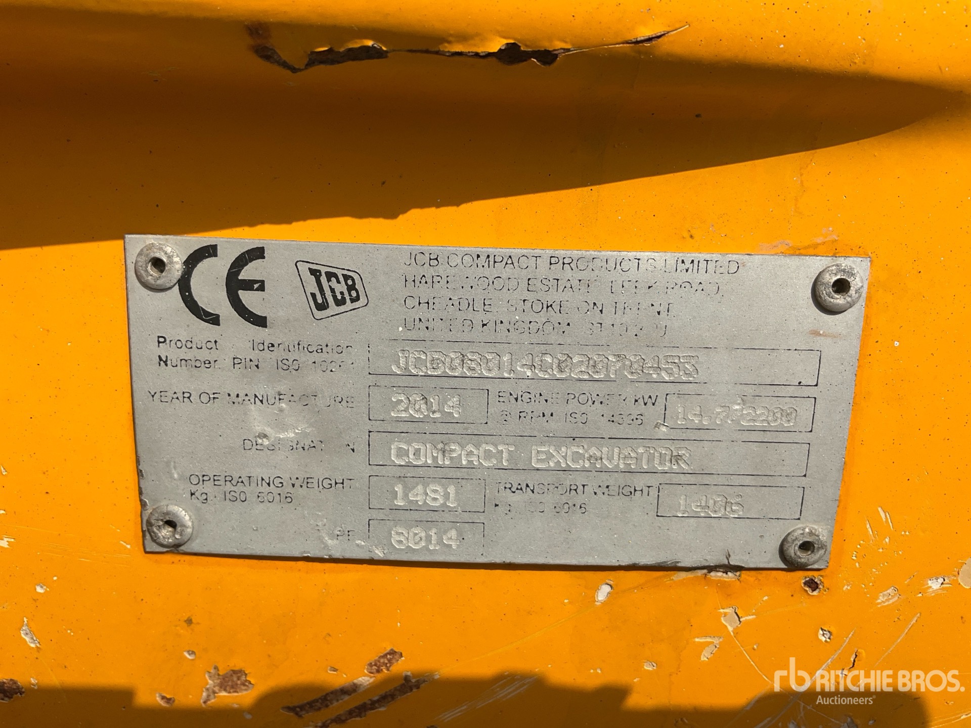 2014 JCB 8014 CTS