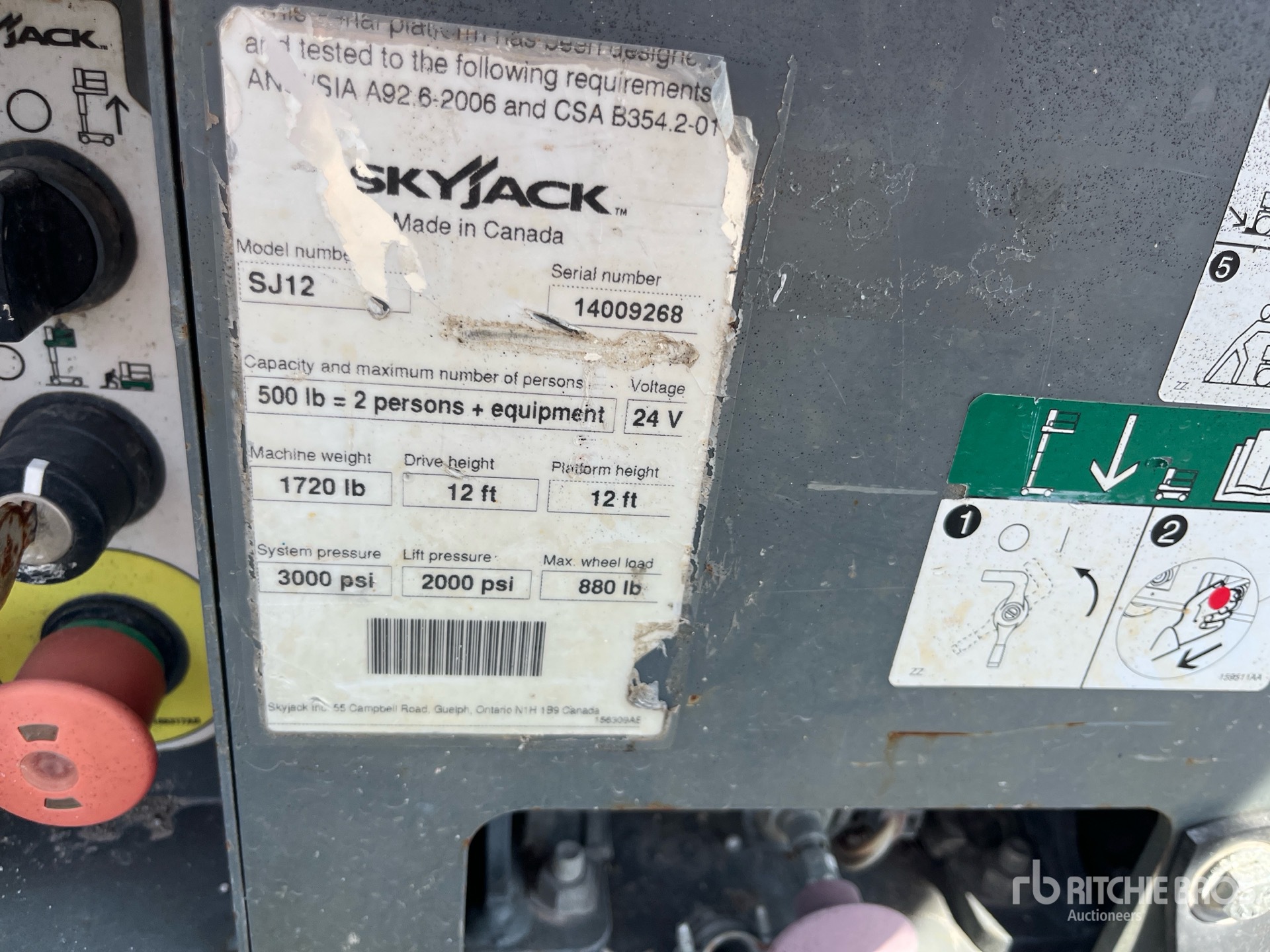 2016 Skyjack SJ12