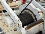 Crane Superstructure with Boom Drums