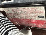 Engine with Emission Label
