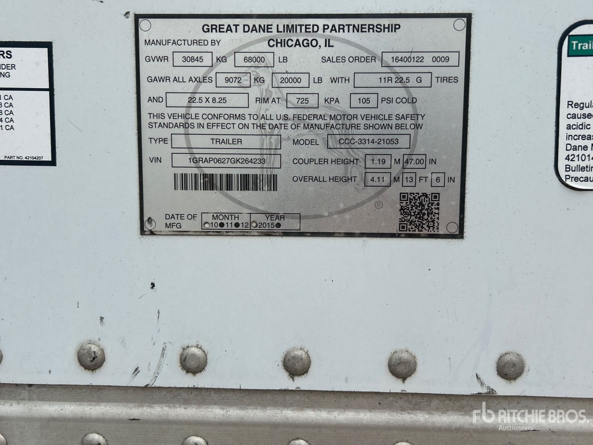 2016 Great Dane CCC-3314-21053
