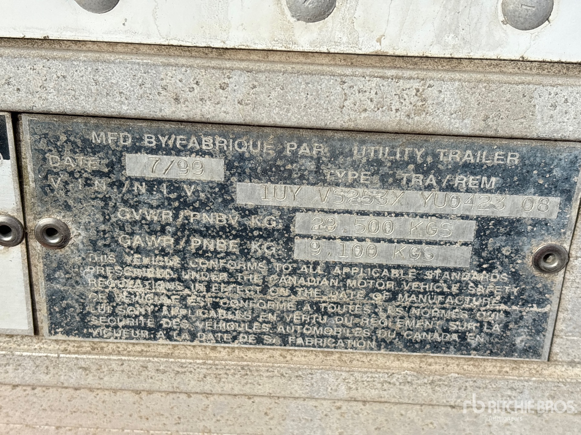 1999 Utility 53 FT T/A