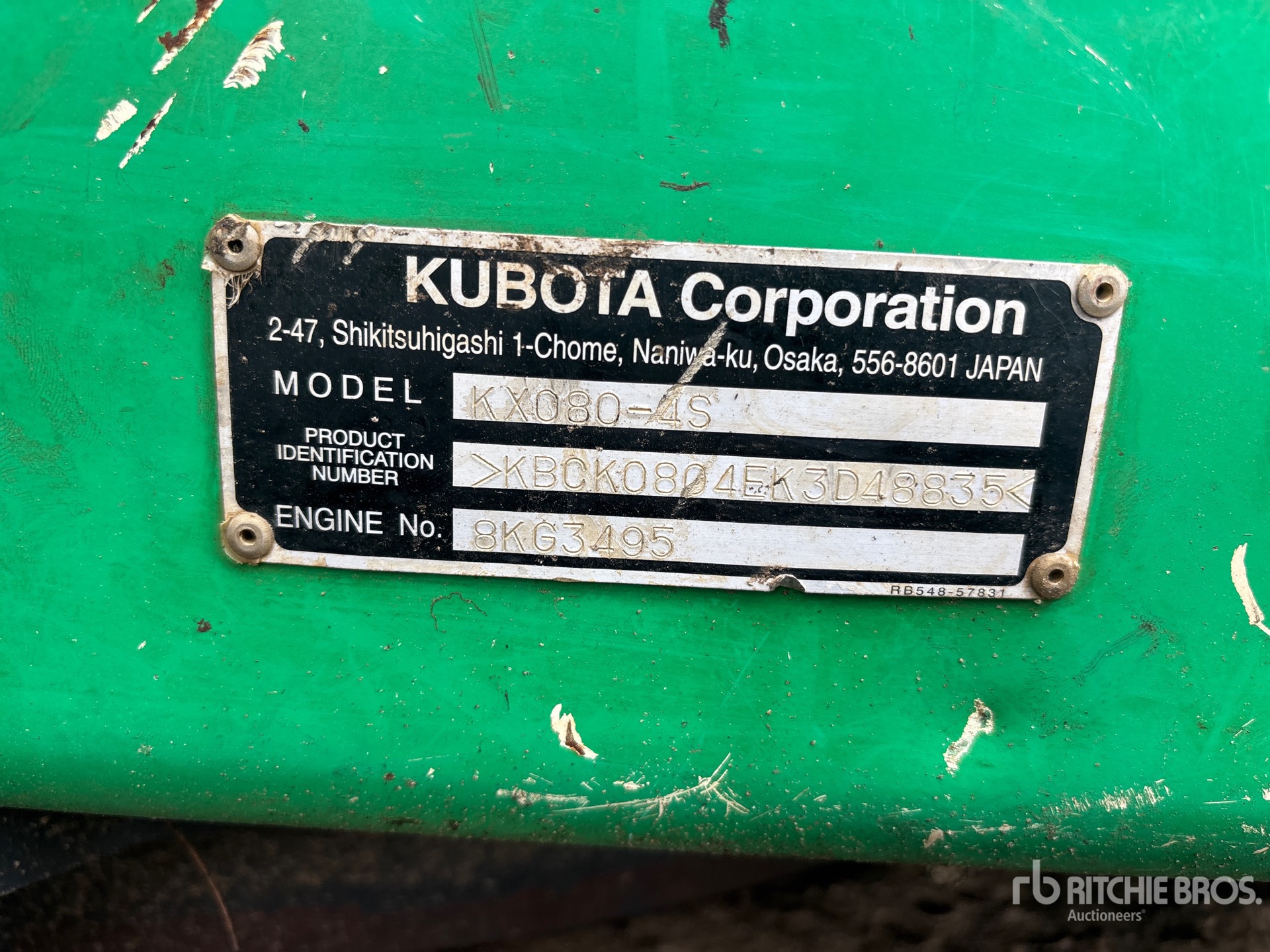 2019 Kubota KX080-4