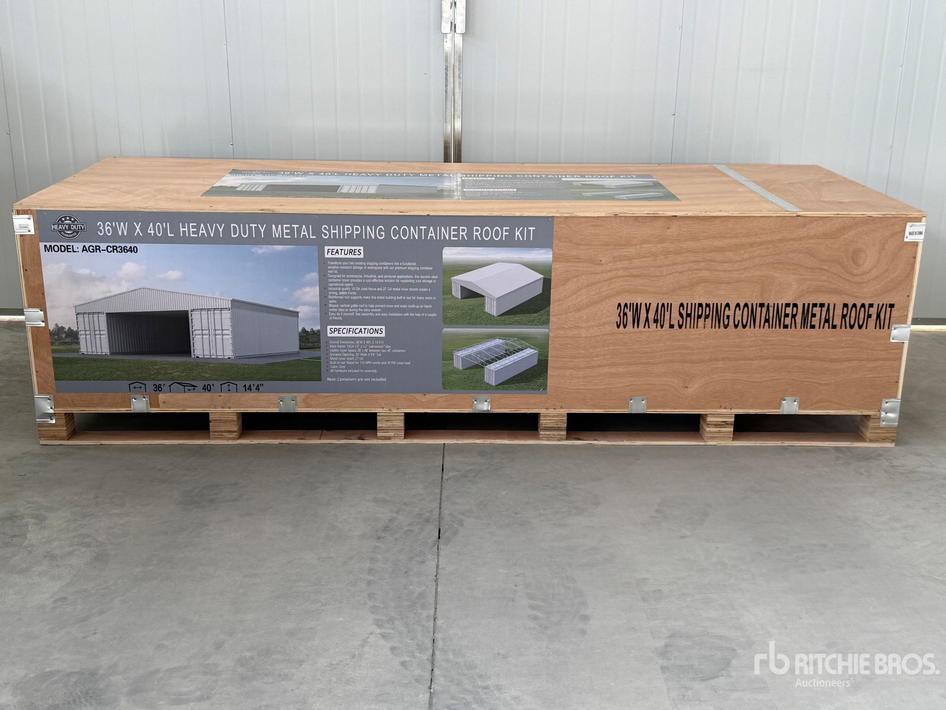 2026 AGR-CR3640 36 ft x 40 ft Container Shelter (Unused) | Ritchie