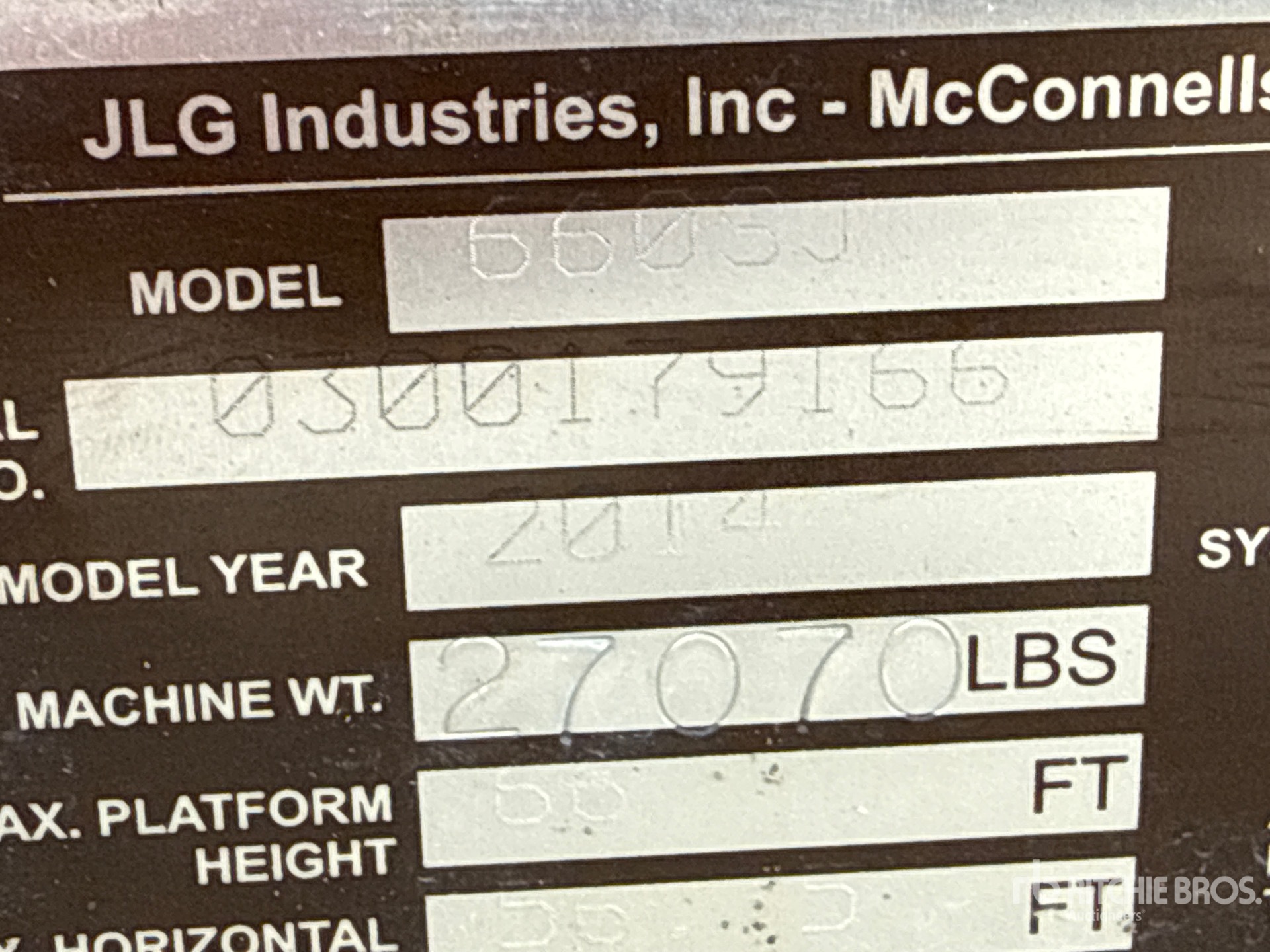 2014 JLG 660SJ