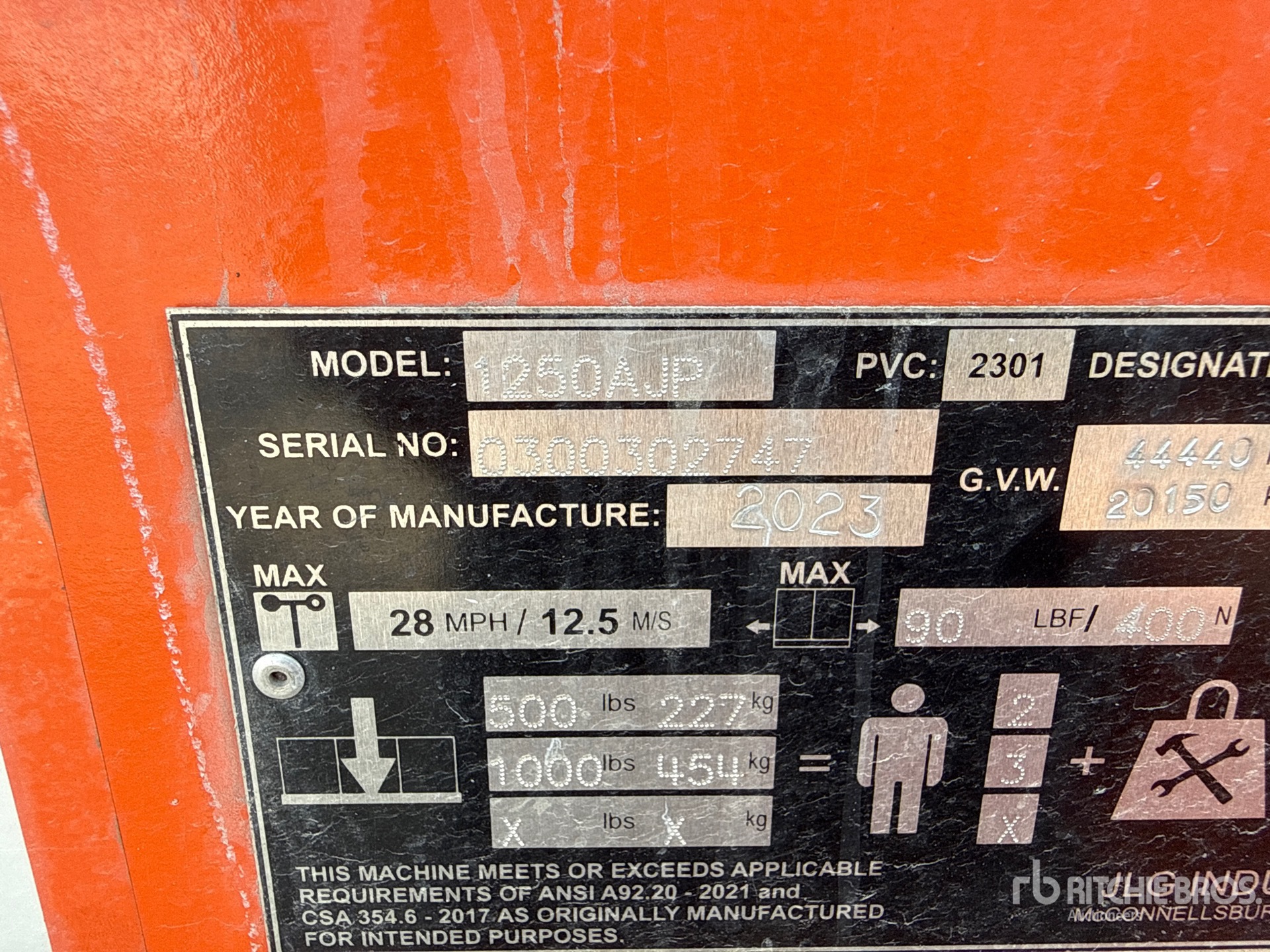 2023 JLG 1250AJP
