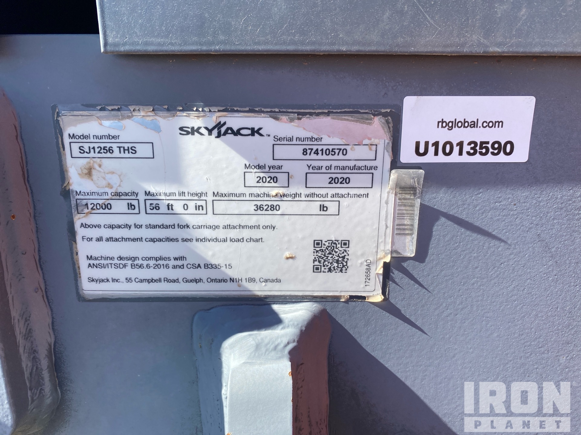 2020 Skyjack SJ1256 THS