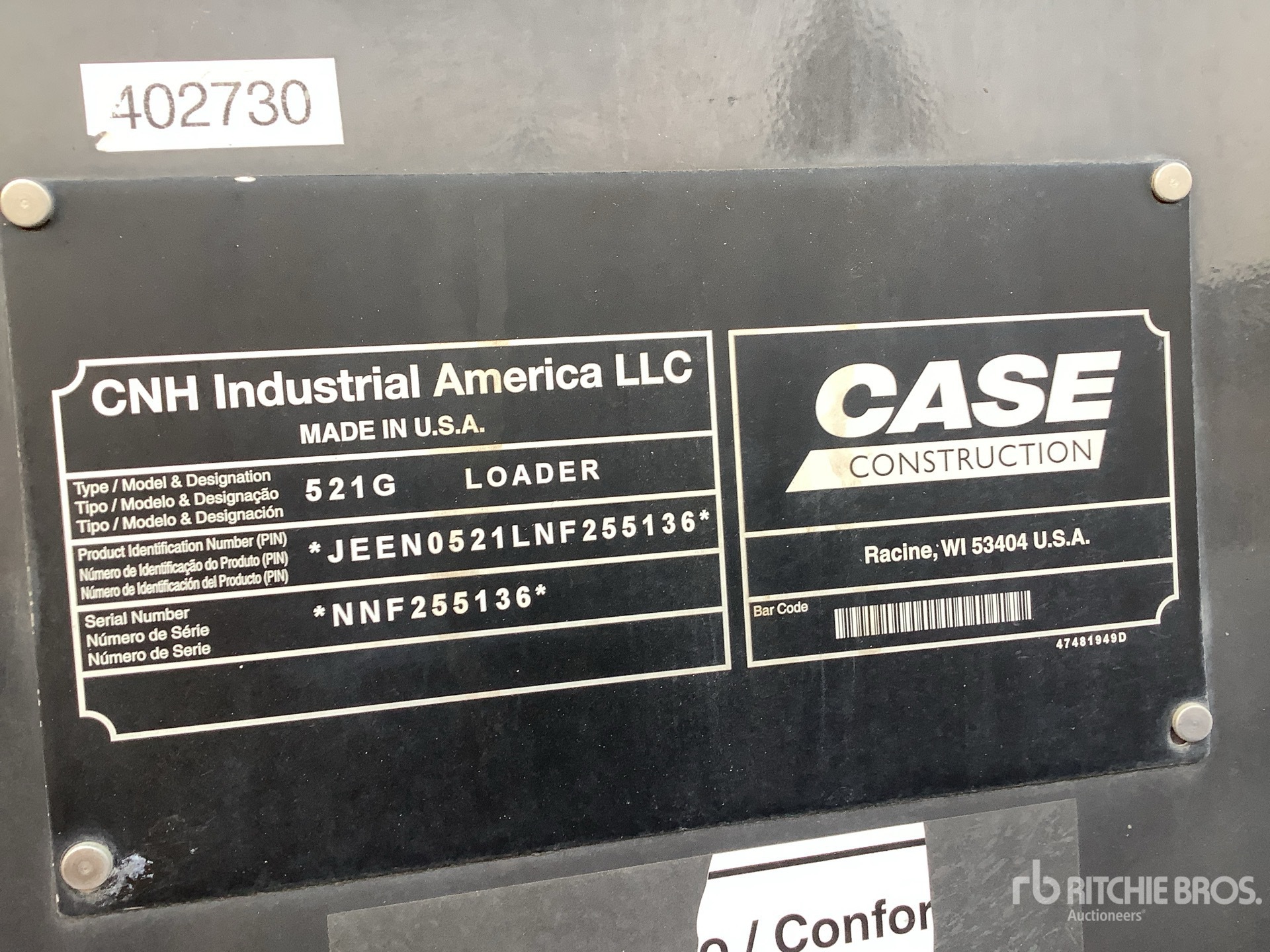 2022 Case 521GXT