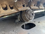 Undercarriage with Left Carrier Rollers