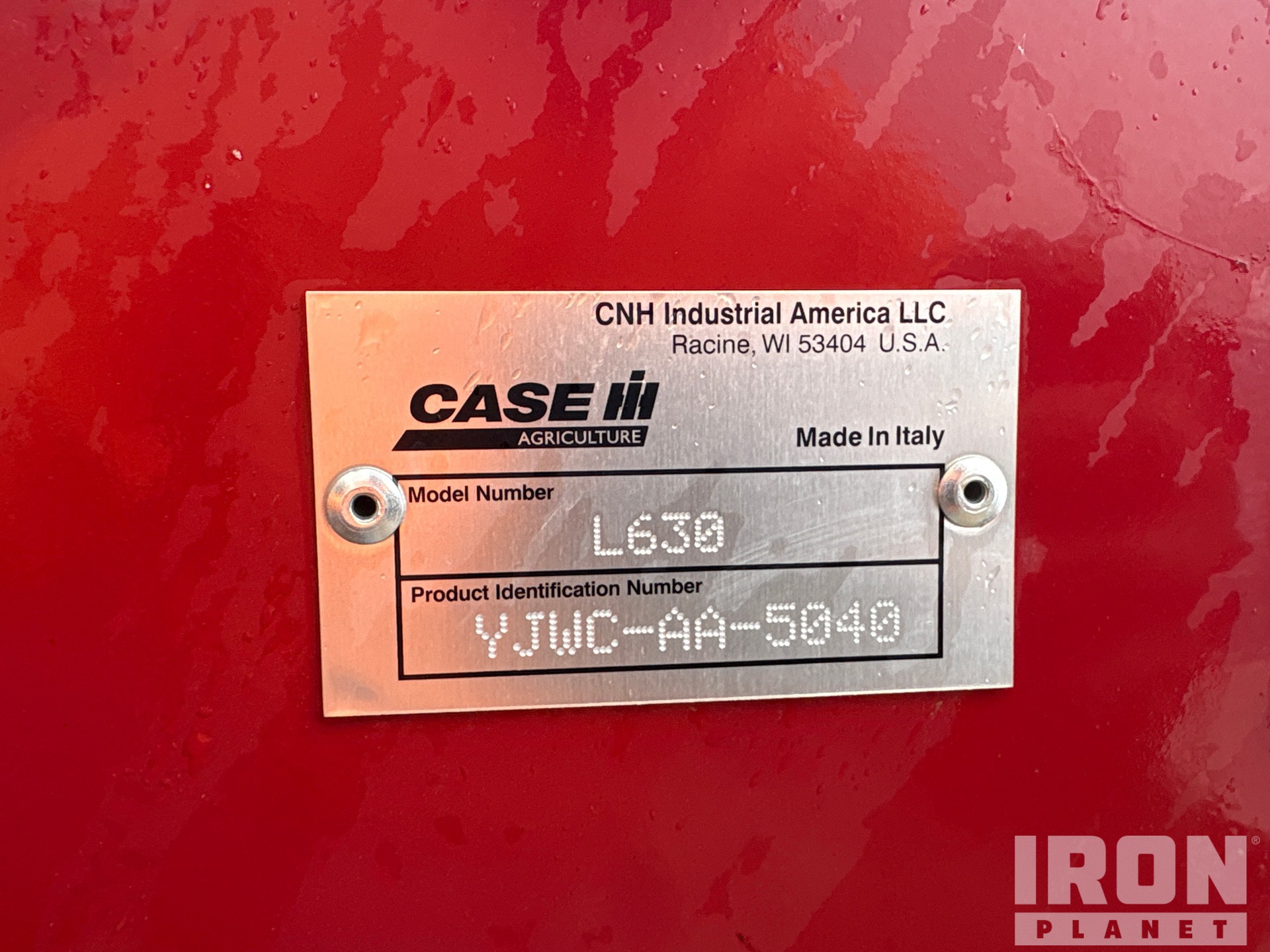 2018 Case Ih L630
