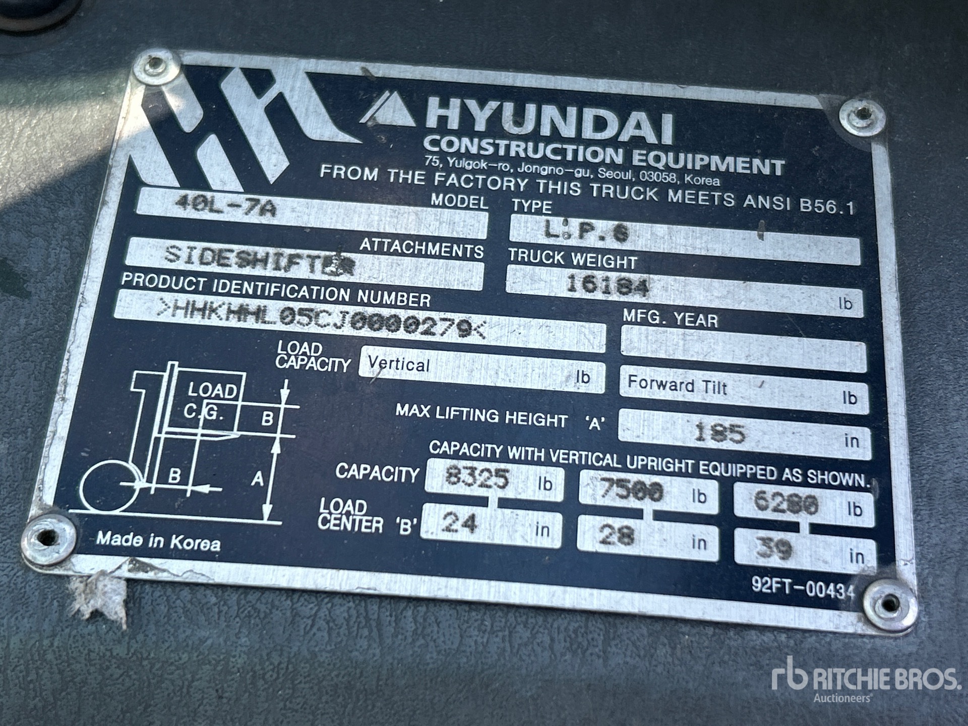 2012 Hyundai 40L-7A