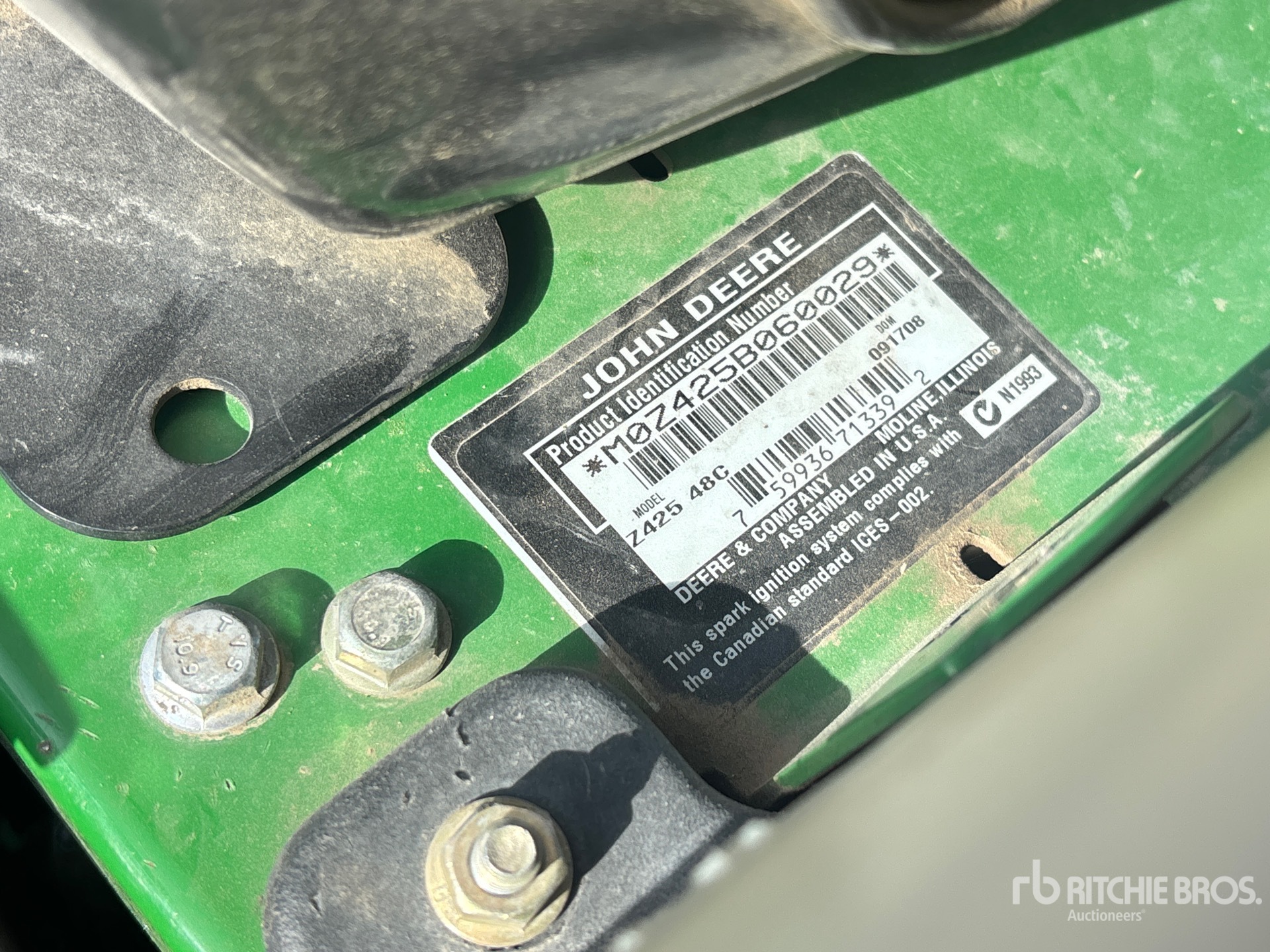 2009 John Deere Z425 48C