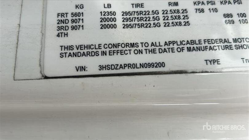 2020 International LT625