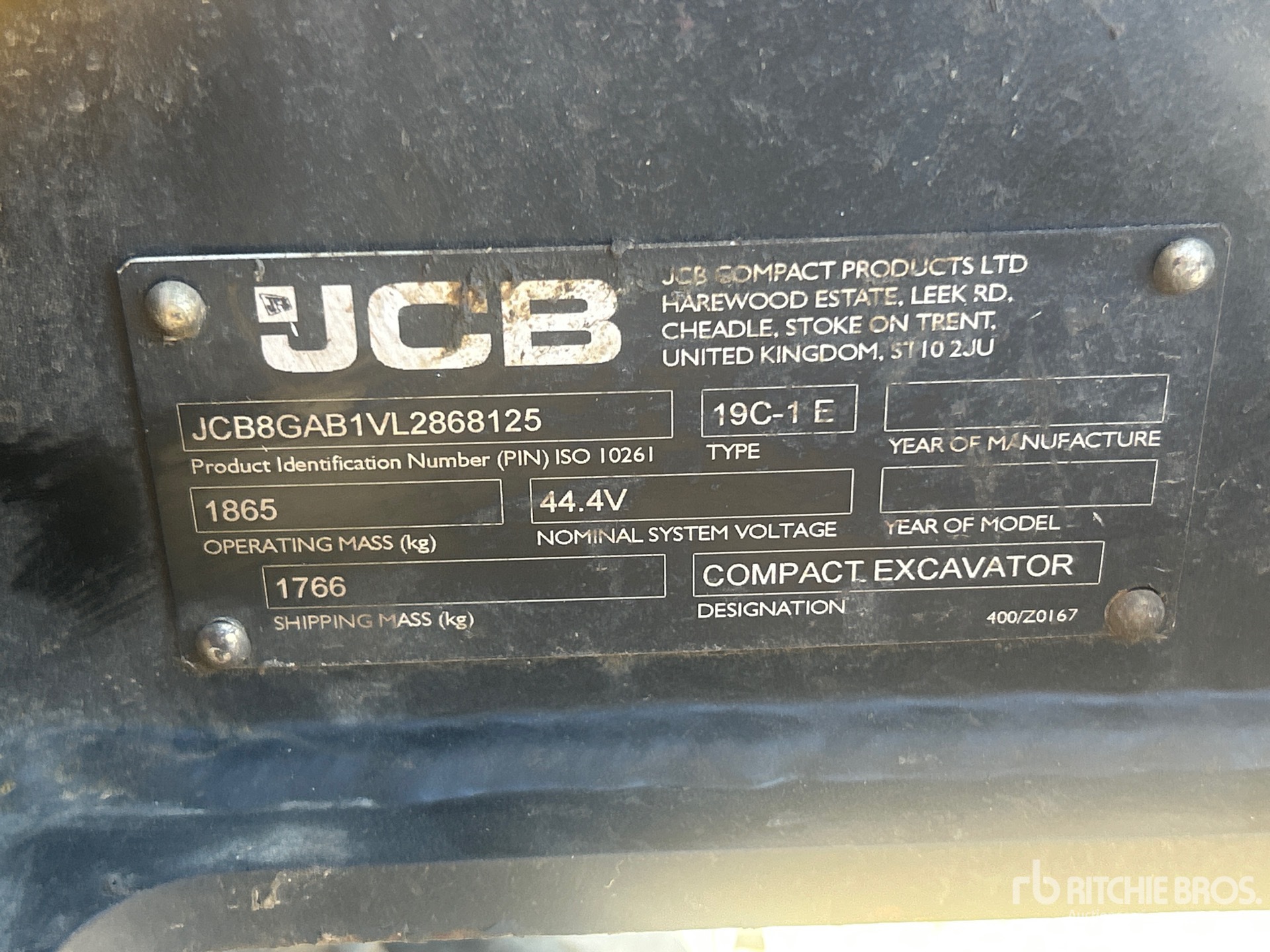 2020 JCB 19C-1E