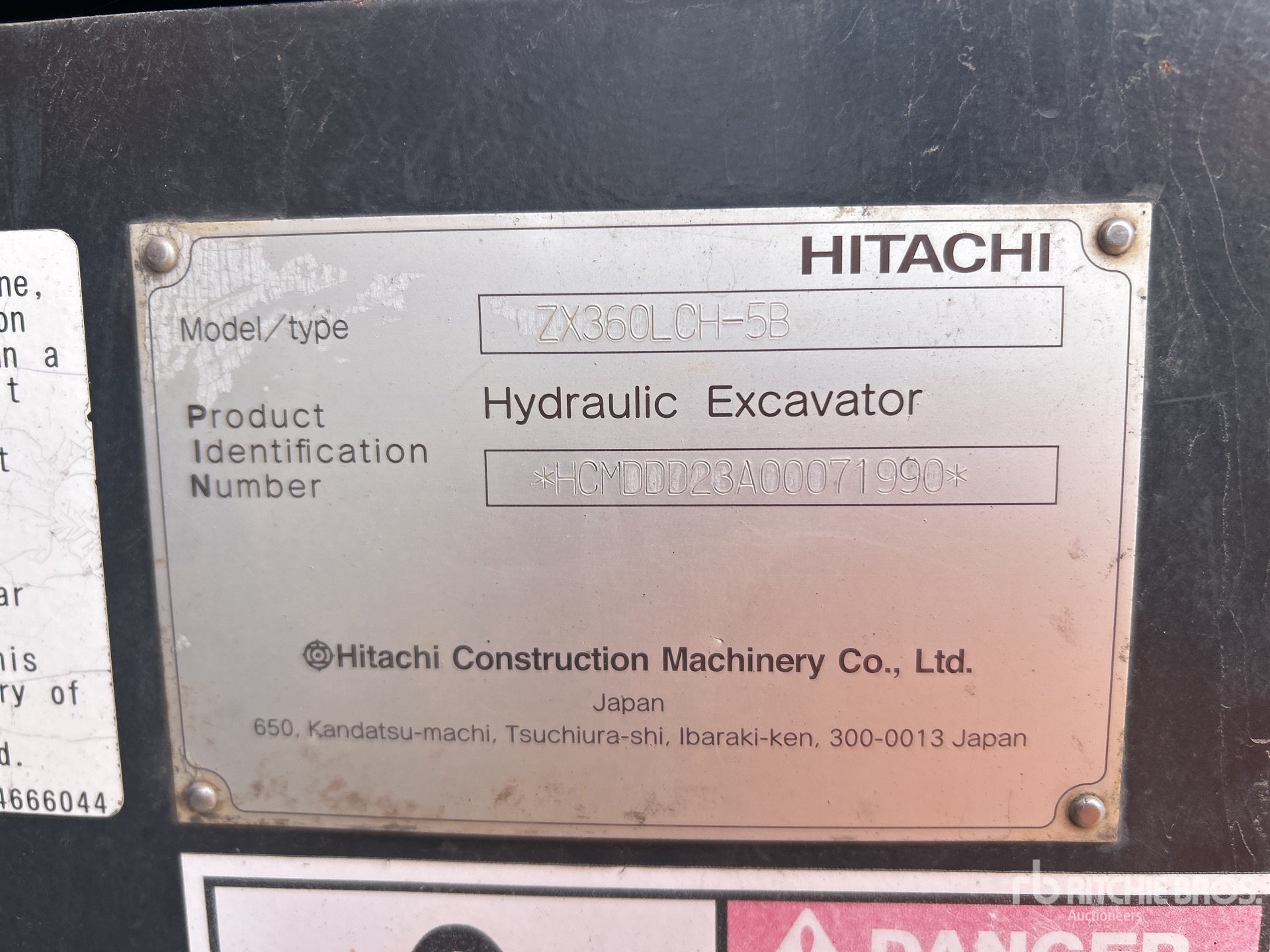 2018 Hitachi ZX360LCH-5B