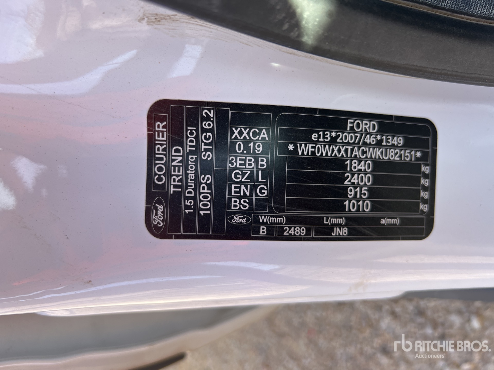 2019 Ford TRANSIT COURIER
