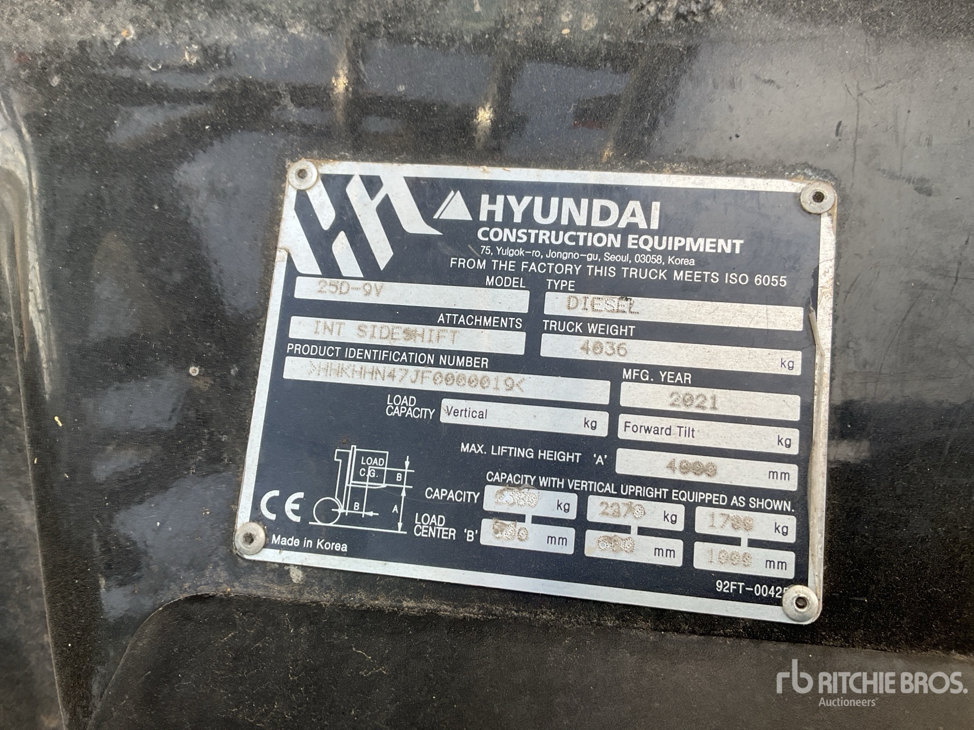 2021 Hyundai 25D-9V