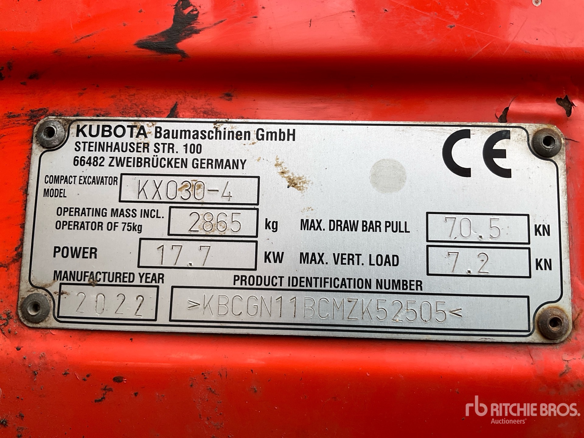 2022 Kubota KX030-4