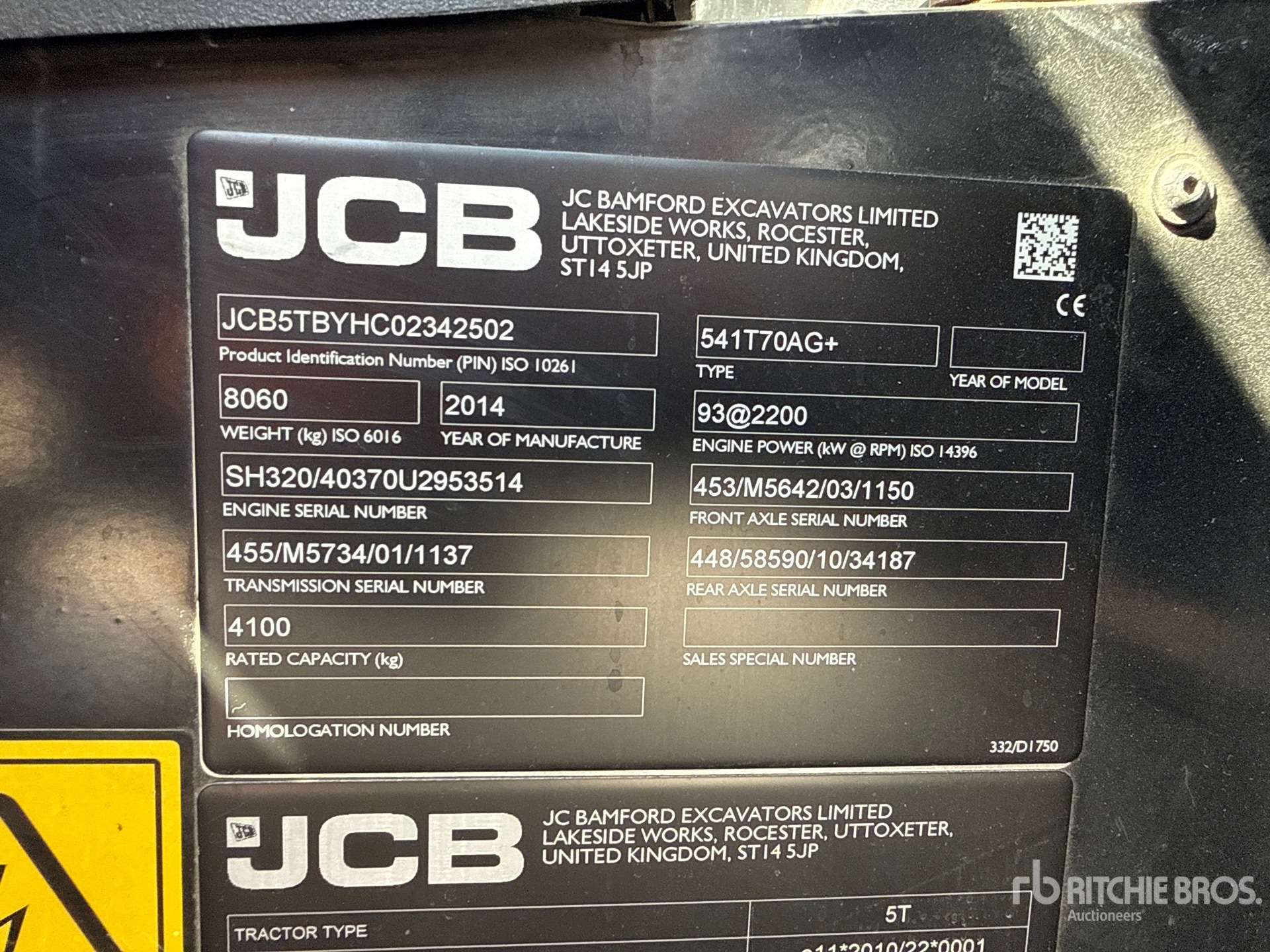 2014 JCB 541-70