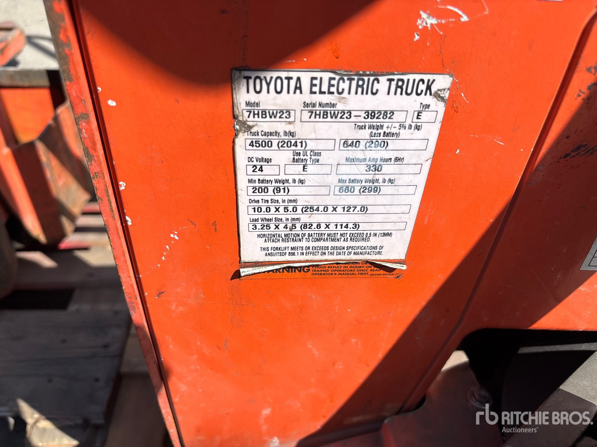 Toyota QUANTITY OF (6) 4500 LB ELECTRI ...