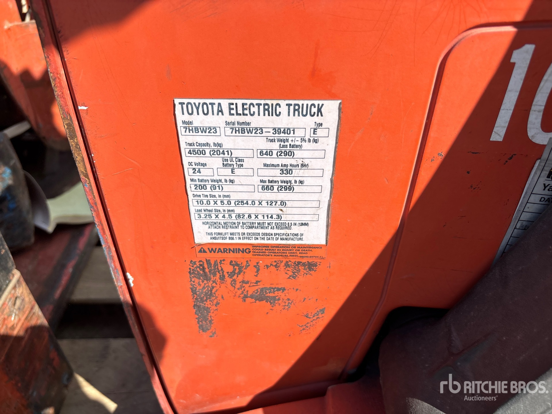 Toyota QUANTITY OF (6) 4500 LB ELECTRI ...
