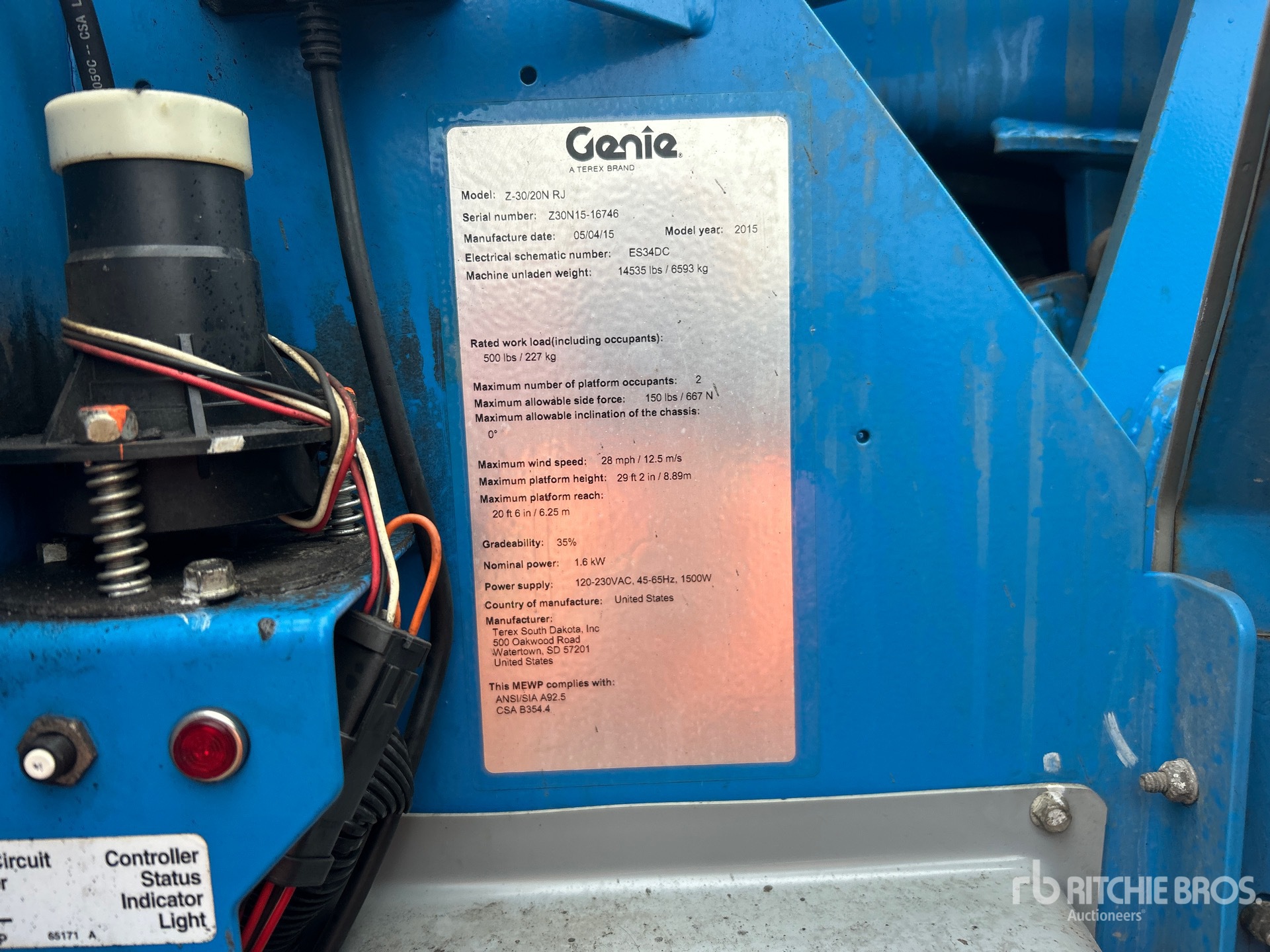 2015 Genie Z-30/20N
